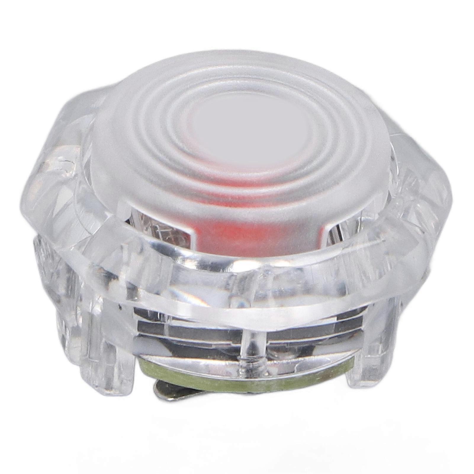 Arcade Button Replacement Red Switch Mechanical Push Button for Street Fighter 6 for Hitbox Video Game Joystick Controller Transparent White 23.8mm /