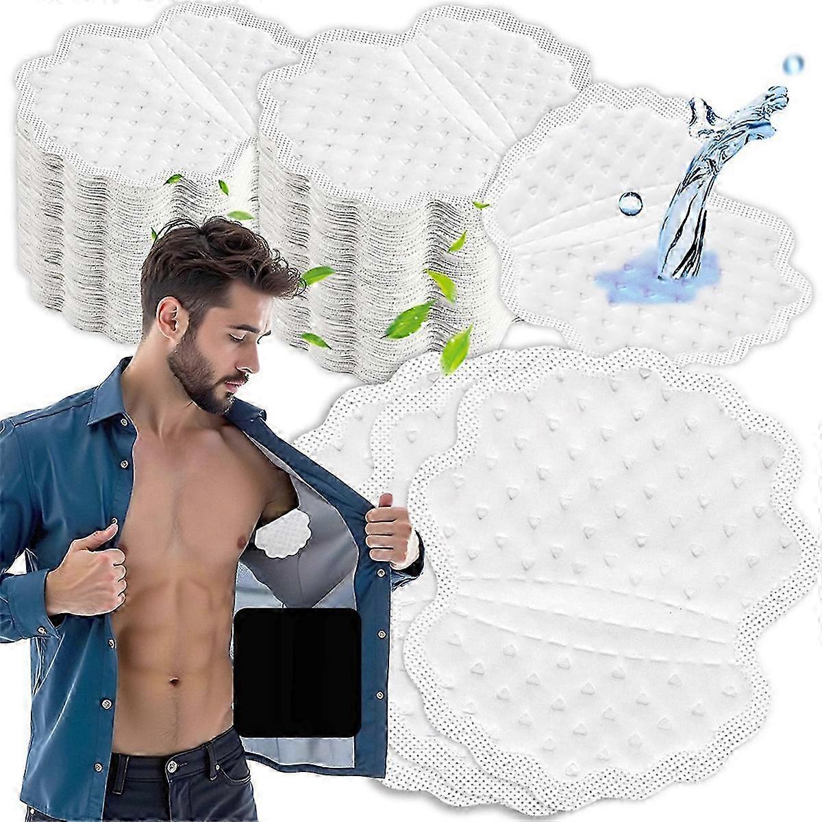 180 Pcs Larger Underarm Armpit Sweat Pads for Men Experiencing Hyperhidrosis