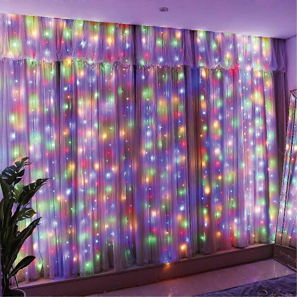 Window Curtain String Light LED Copper Wire Lights for Christmas Bedroom Party