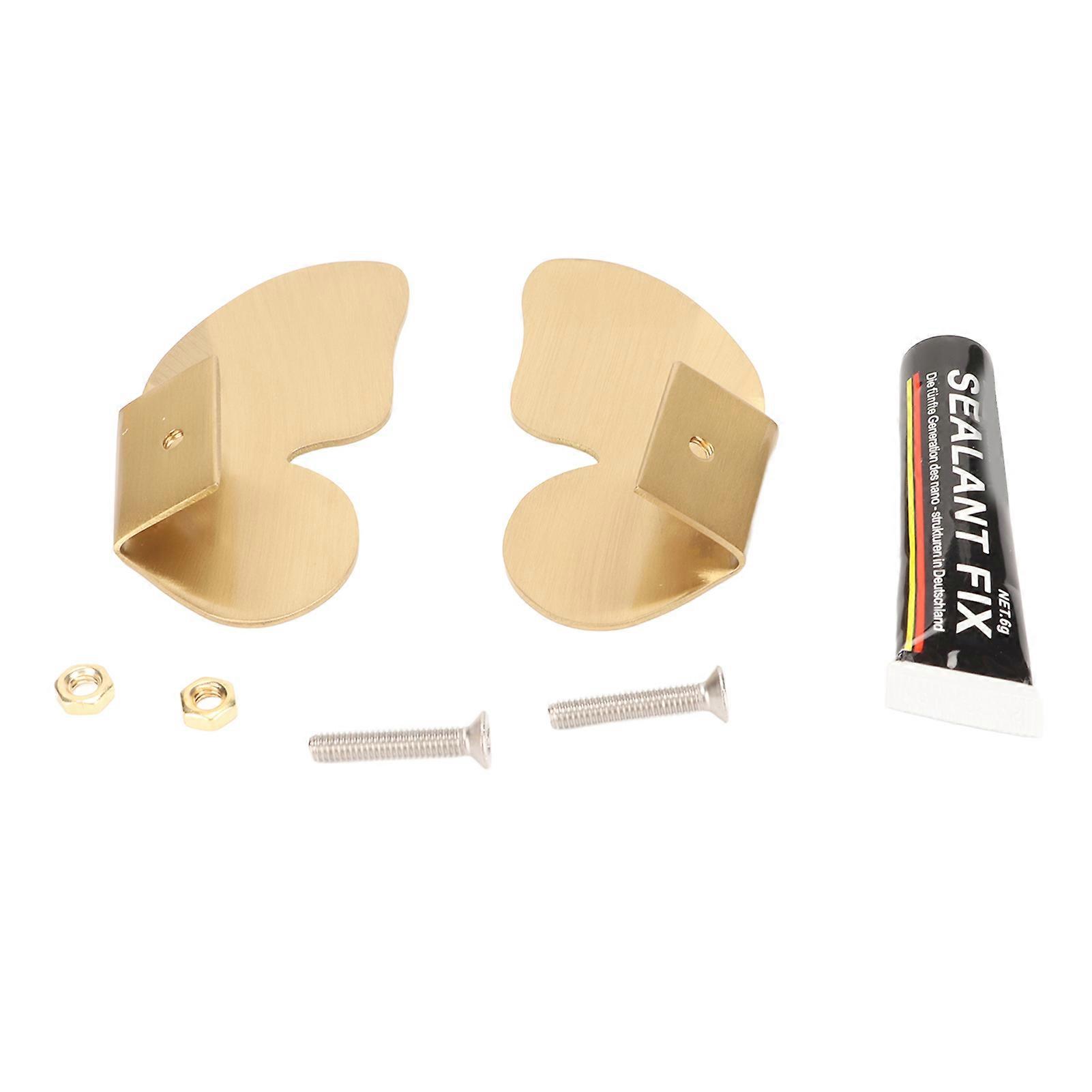 1 Set Cabinet Knobs Butterflies Shape Rounded Corner Design Decorative Practical Brass Material Furniture Handles