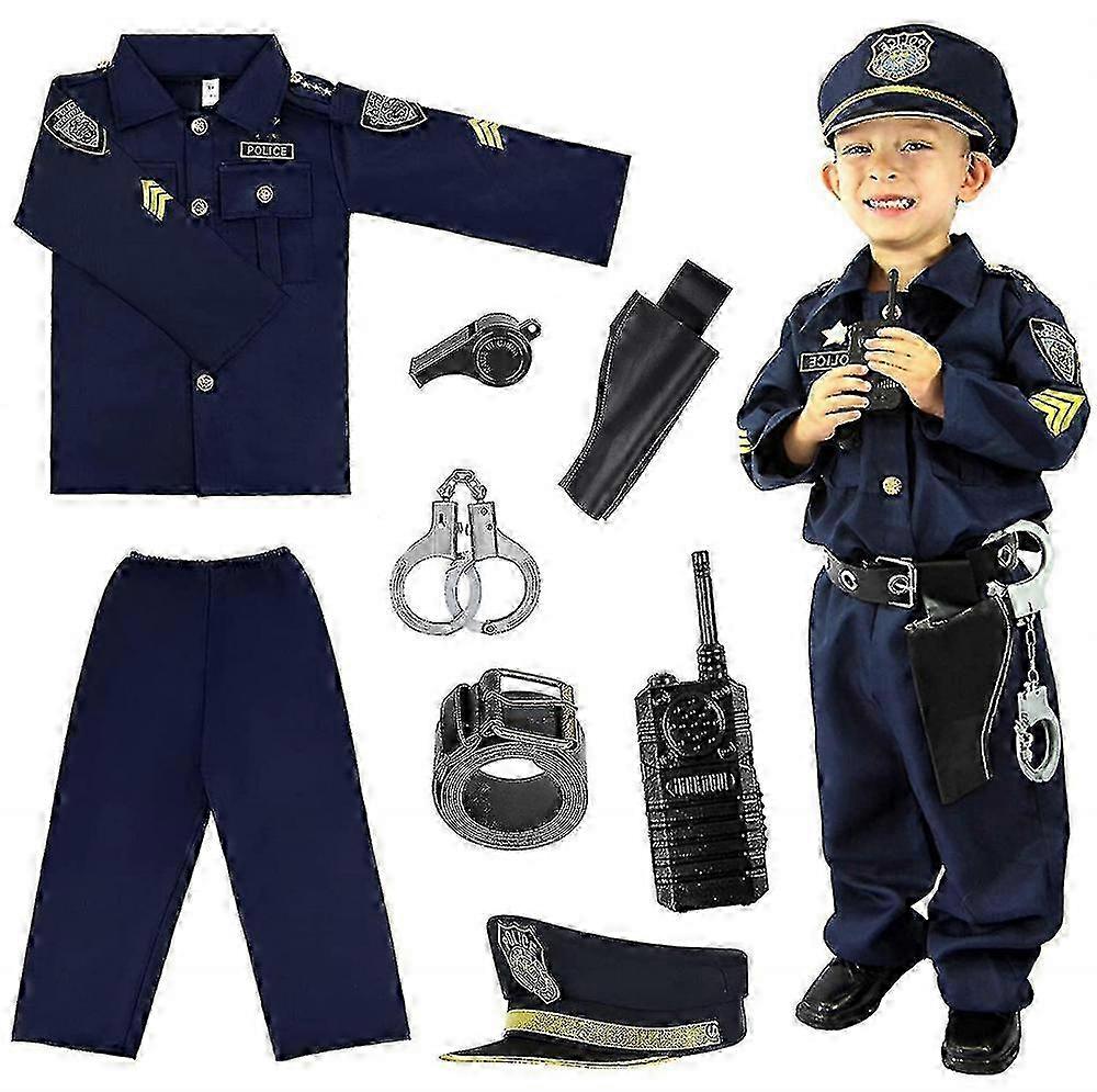 Polisdräkt för pojkar Halloween polisdräkt för barn
