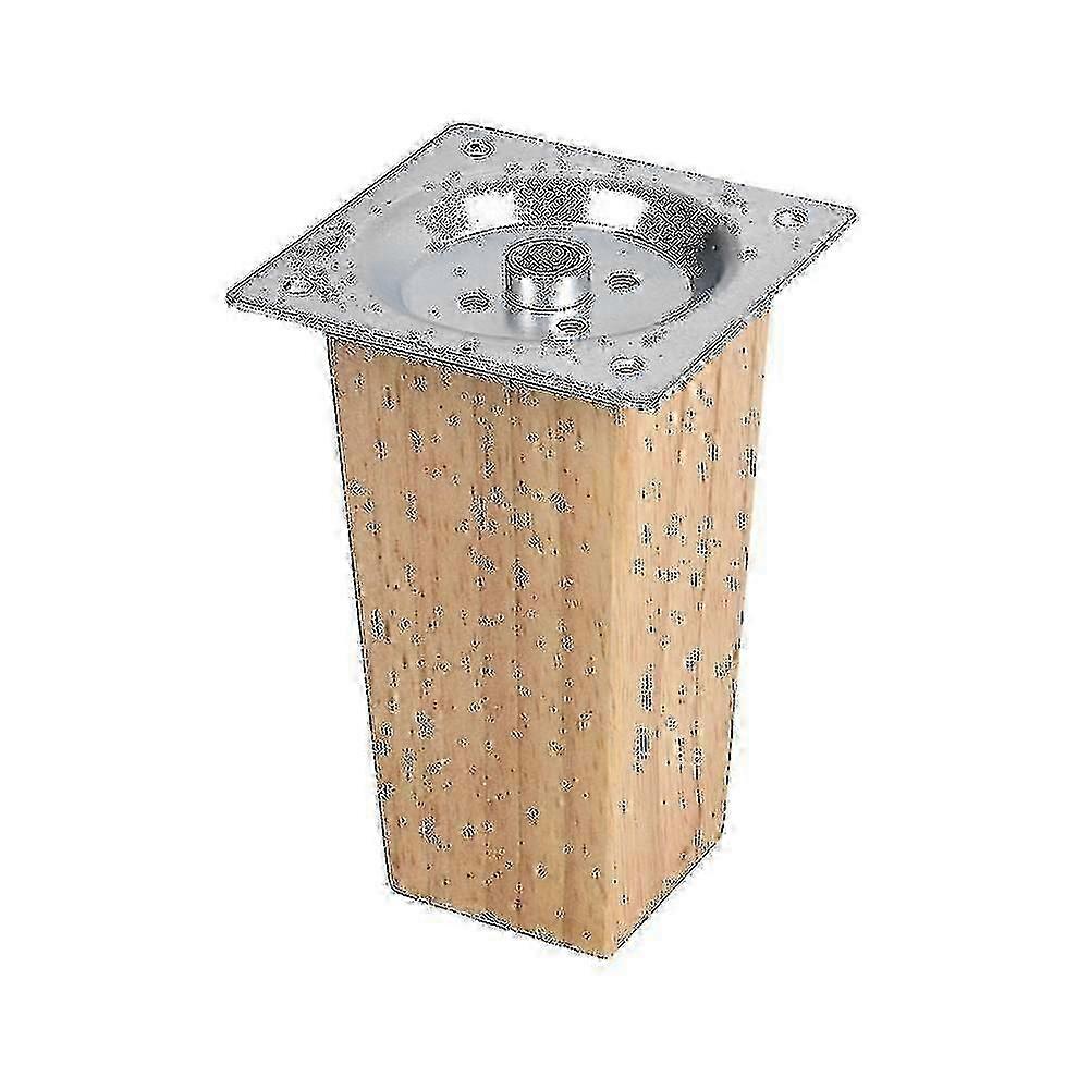 أرجل أثاث لديكور خشب البلوط طقم من 4 مربعات خشبية