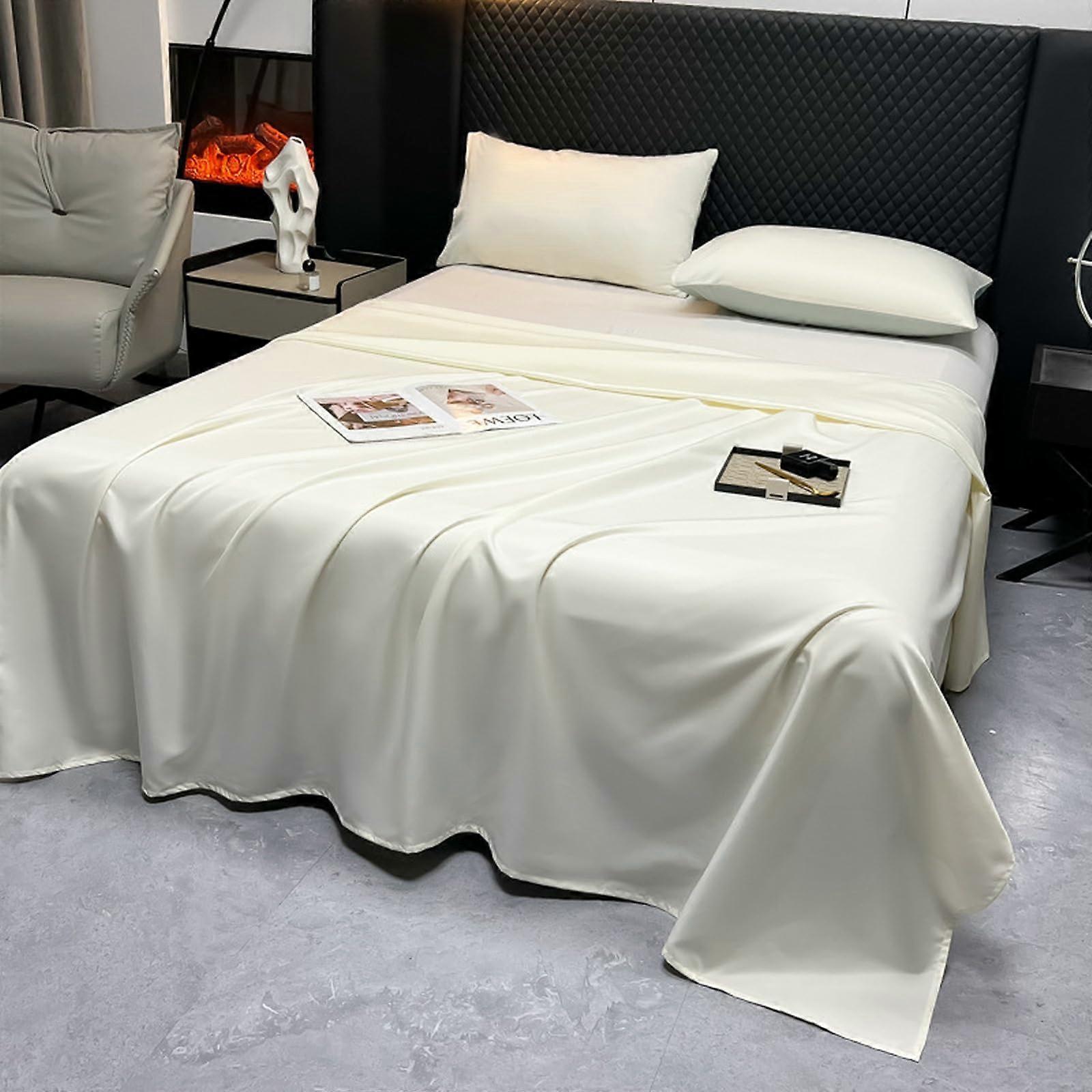 Stain Flat Sheets 230x230cm Breathable Anti Wrinkle Shrink and Fade Resistant