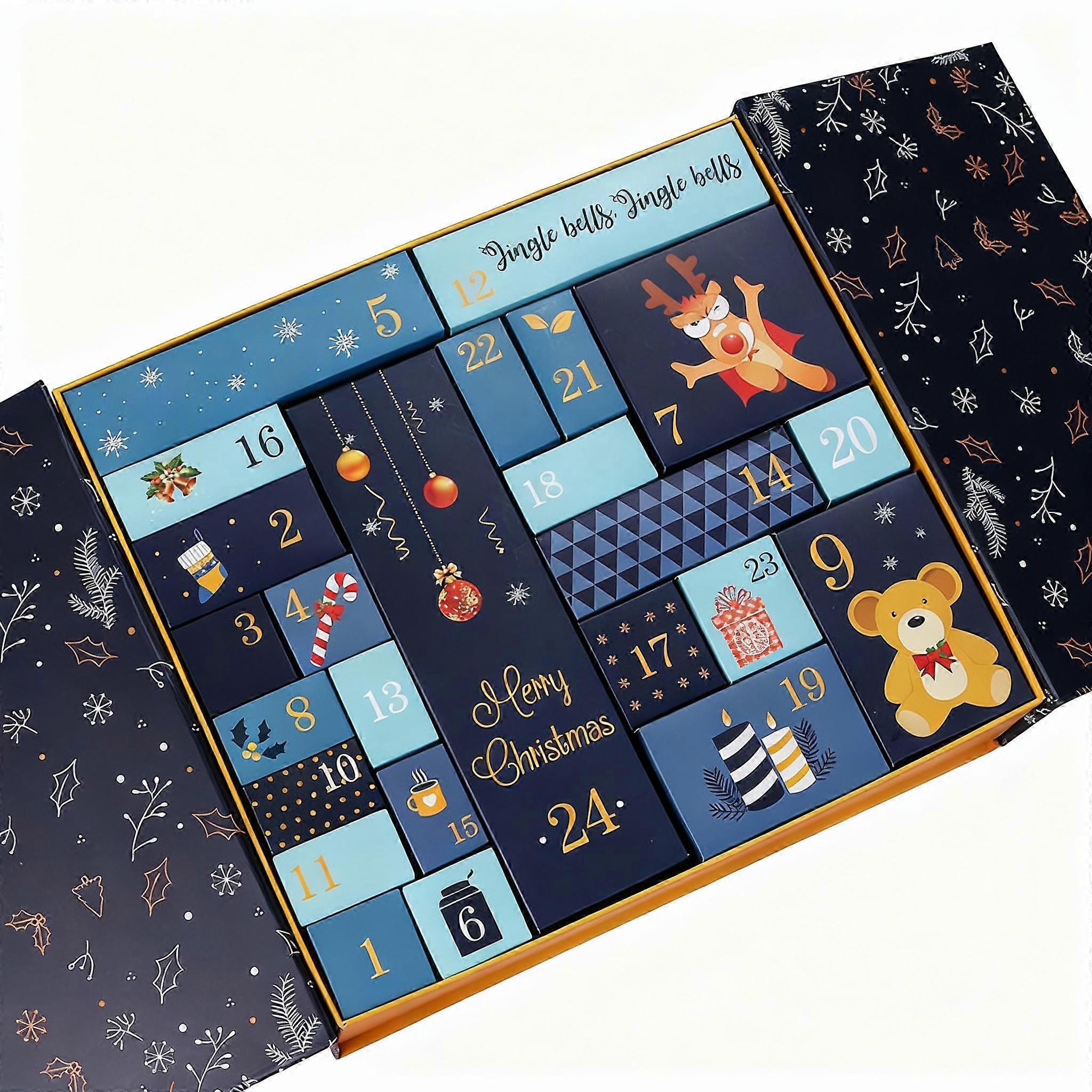 Weihnachtskalender 2025, Überraschungsbox, Geschenkverpackung, Kuchenbox