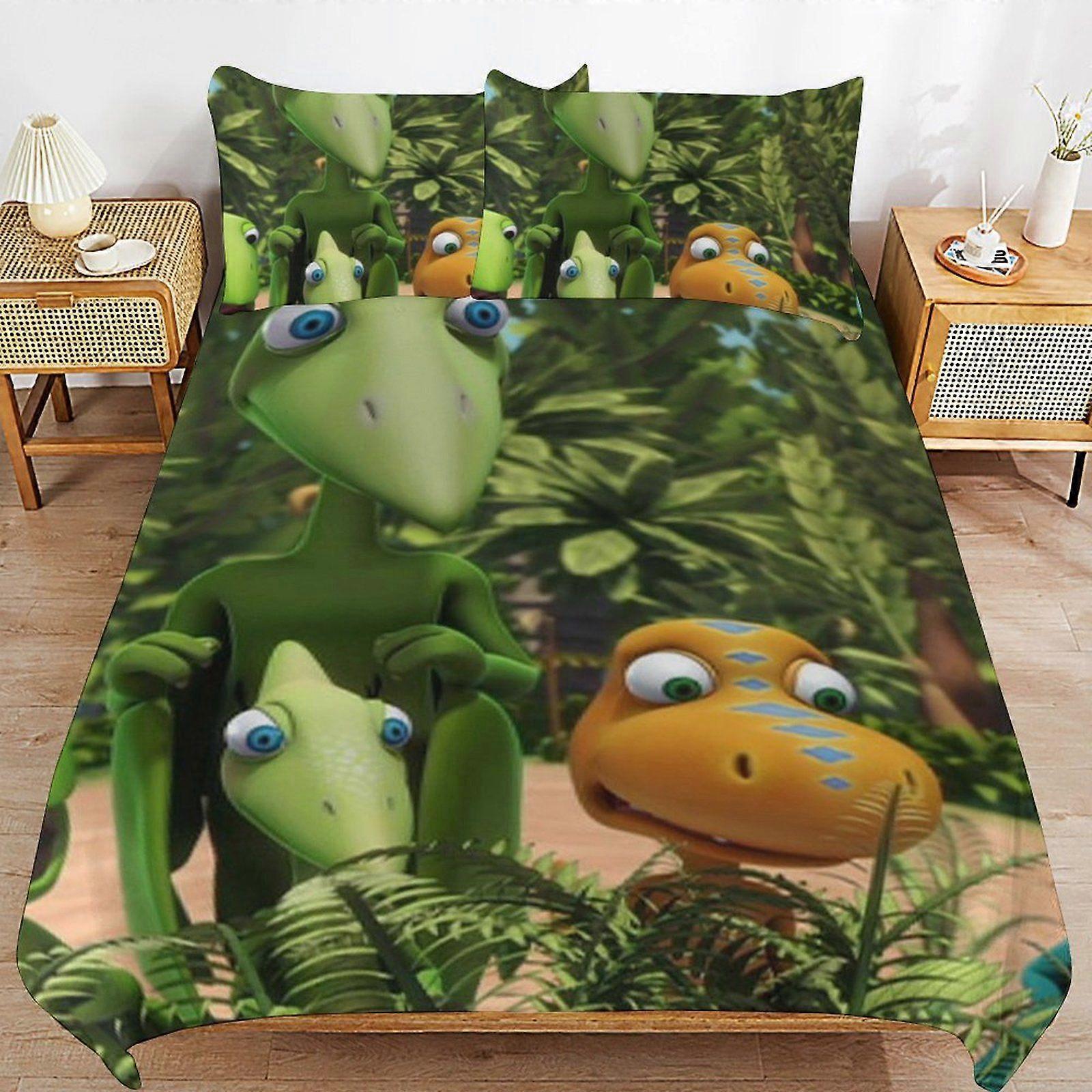 d291 Dinosaur Train Quick Clean Structure Long Wear Fit Minimal Surface Duvet Cover Sets Practical Bedding b291