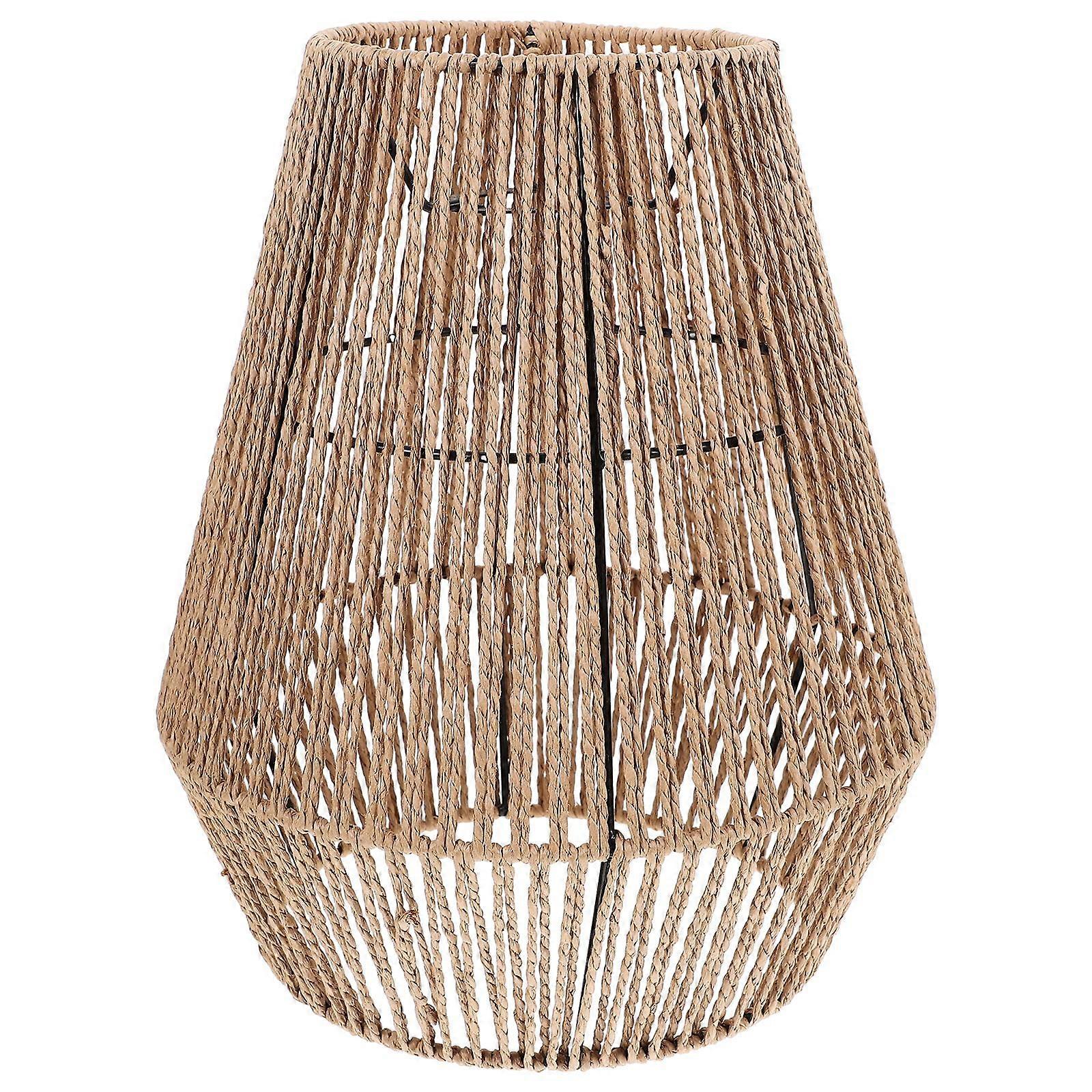 Pendelleuchte Lampenschirm Rattan Lampenschirm Rustikale Deckenlampe Abdeckung dekorative Lampenabdeckung für Home Hotel