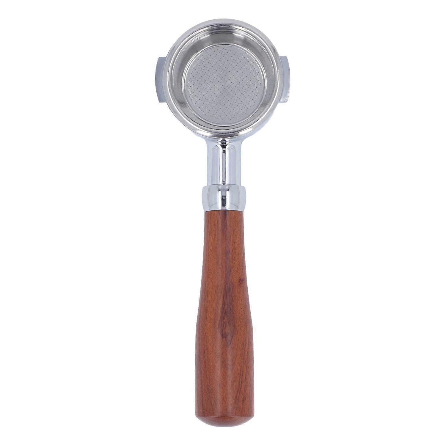58mm Coffee Portafilter Aluminum Alloy 2 Ears Bottomless Portafilter Handle with Single Layer Filter