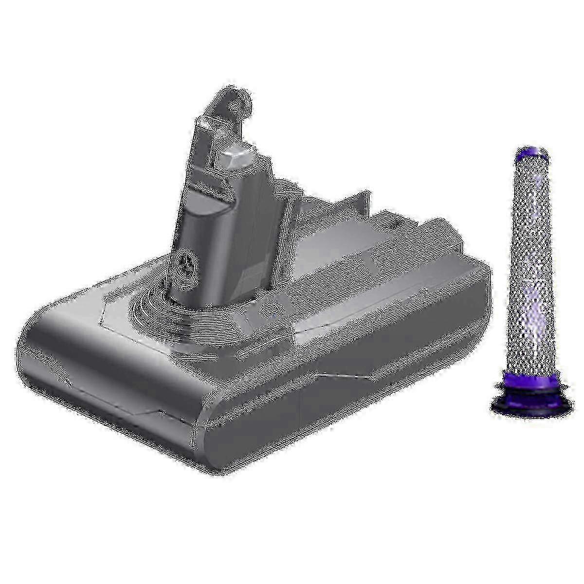 Compatible With Dyson V6 Battery 21.6v Dc62 Accessories, Cordless Vacuum Cleaner, Compatible With V6 Sv04 Sv03 Dc58 Dc59 Dc61 Dc74)