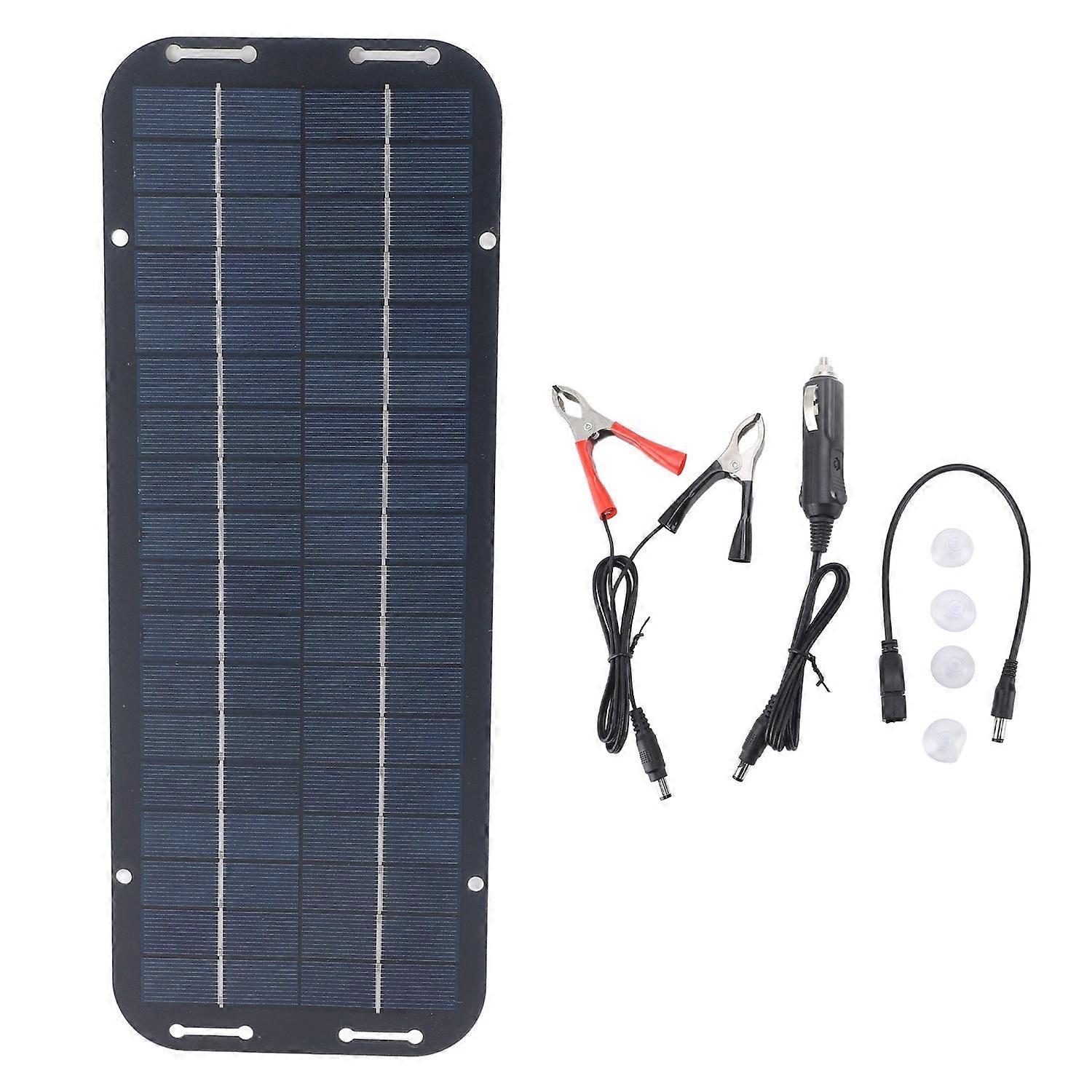 12V 5W Portable Solar Panel High Efficiency Conversion Eco Friendly Compact Solar Panel Outdoor Char