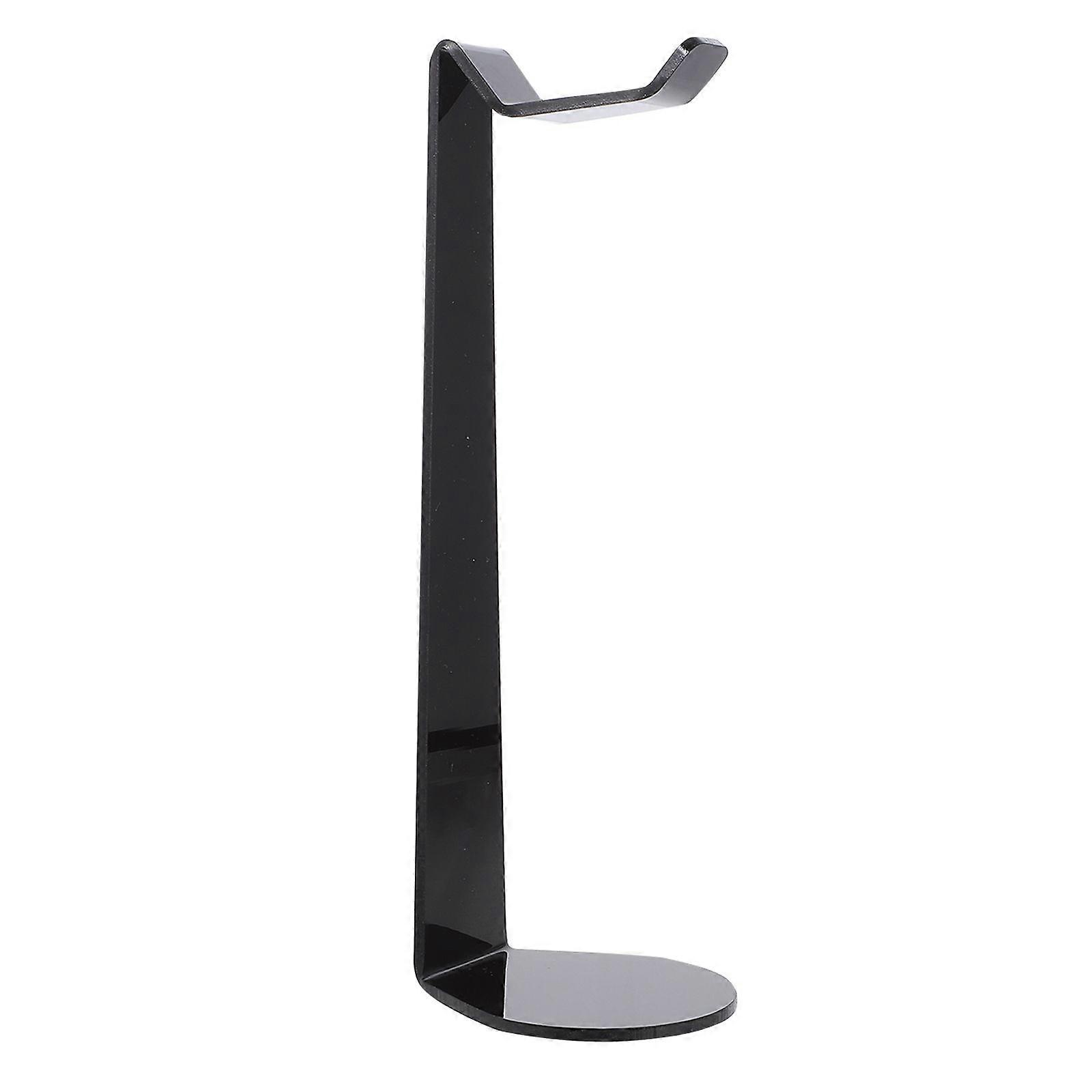 1Pc Creative Display Shelf Headset Shelf Durable Desktop Headset Rack (Black)