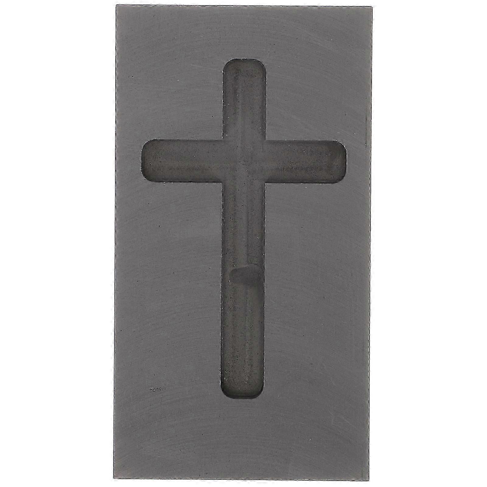 Cross Shape Graphite Ingot Mold Casting Mold For Melting Refining Gold Silver Metal