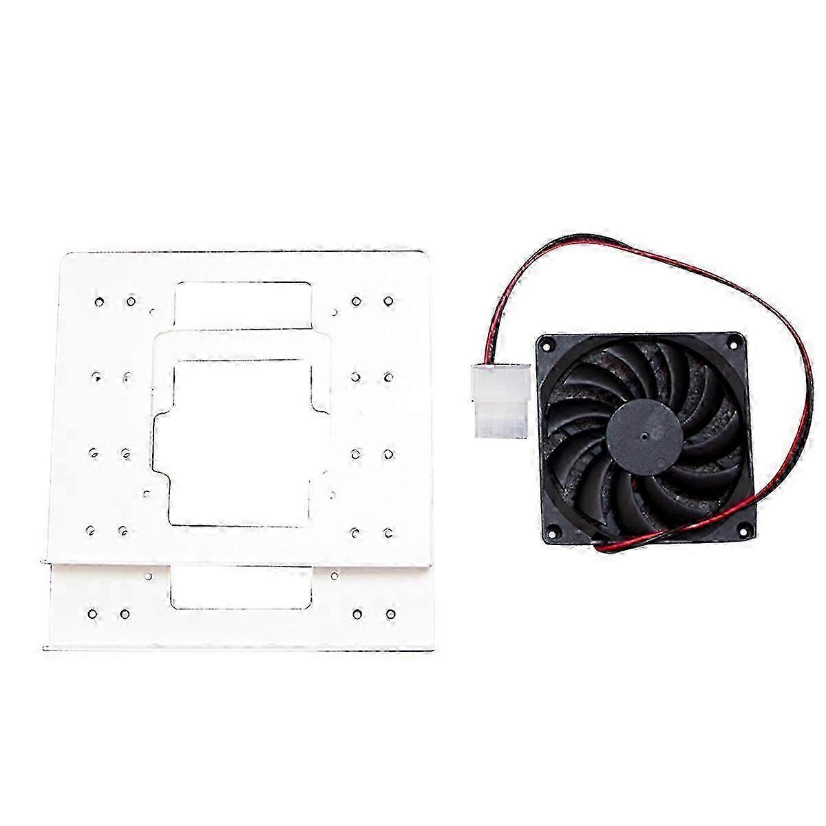4x3.5 HDD Bracket for PC Cases: Mechanical Hard Disk Holder with Fan-cooled Stackable Expansion Slot