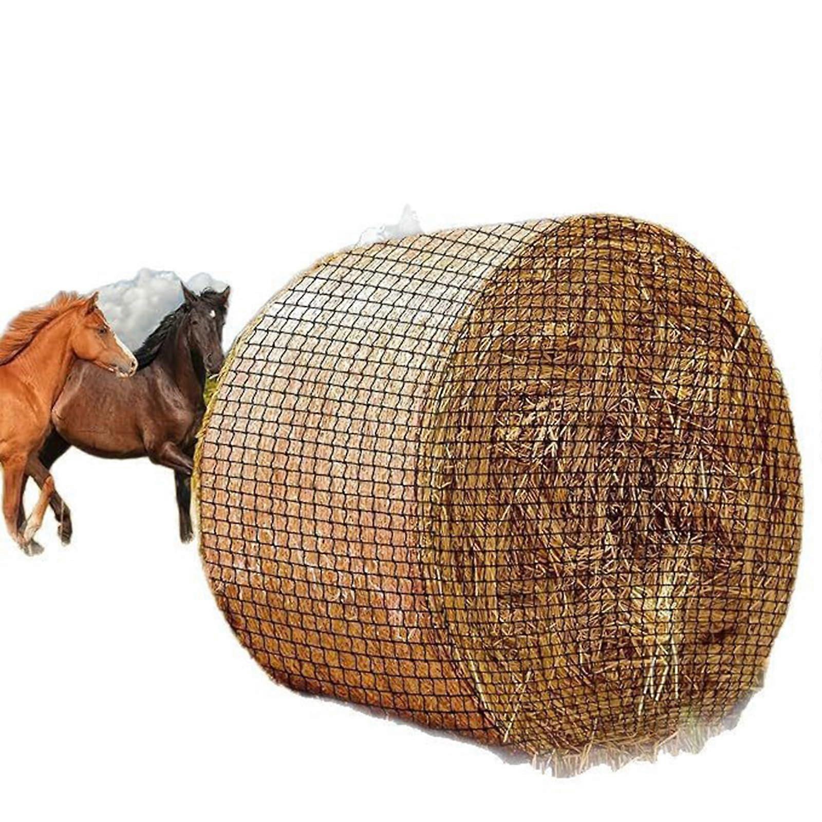 Hay Net For Horses Slow Feed Large Capacity Round Hay Net 5x6 Ft Goats Compatible