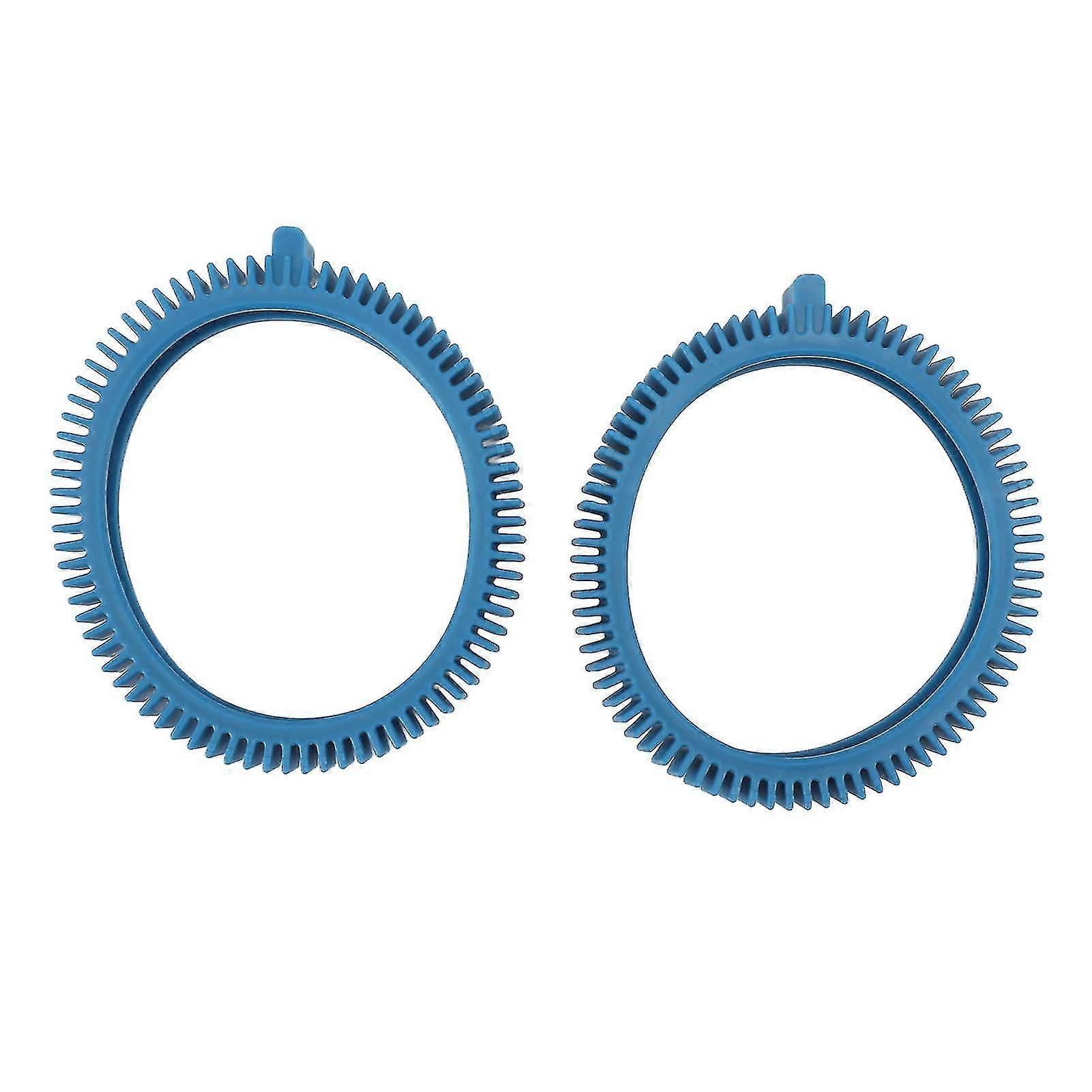 Blue Rubber Front Tire Kit, Hayward Pool Cleaner Replacement with Super Hump Design for Uncommonly High Main Drain Pipes, Pool Cleaning Efficiency,