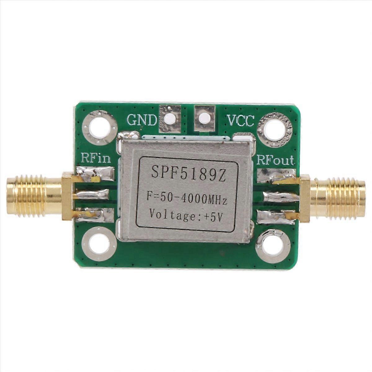 RF Amplifier, Low Noise LNA 50 to 4000MHz SPF5189Z RF Amplifier for Amplifying FM HF VHF UHF Radio S