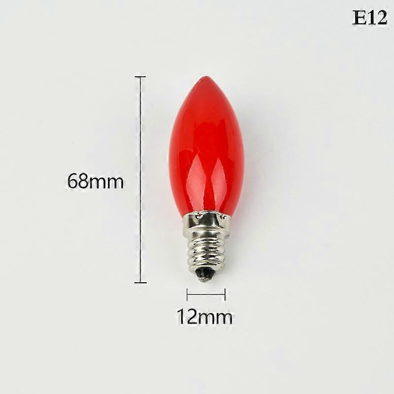 1Pc Led Altar Bulb E12/E14 Red Candle Buddha Lamp Temple Decorative Lamp