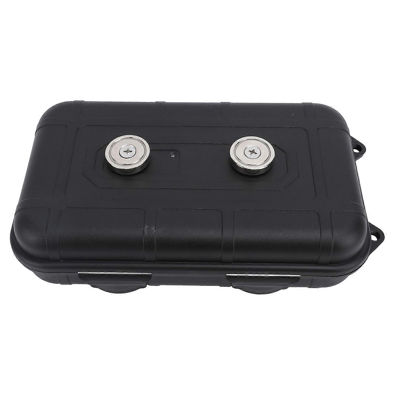Magnetic Key Box Weatherproof Concealed Under Vehicle Key Holder Case for Watch Cash USB Drives