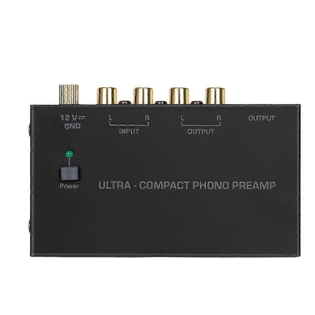 Ultra-Compact Phono Preamp for Vinyl Turntables Enhanced Audio Conversion with Low Noise Operation fHwy