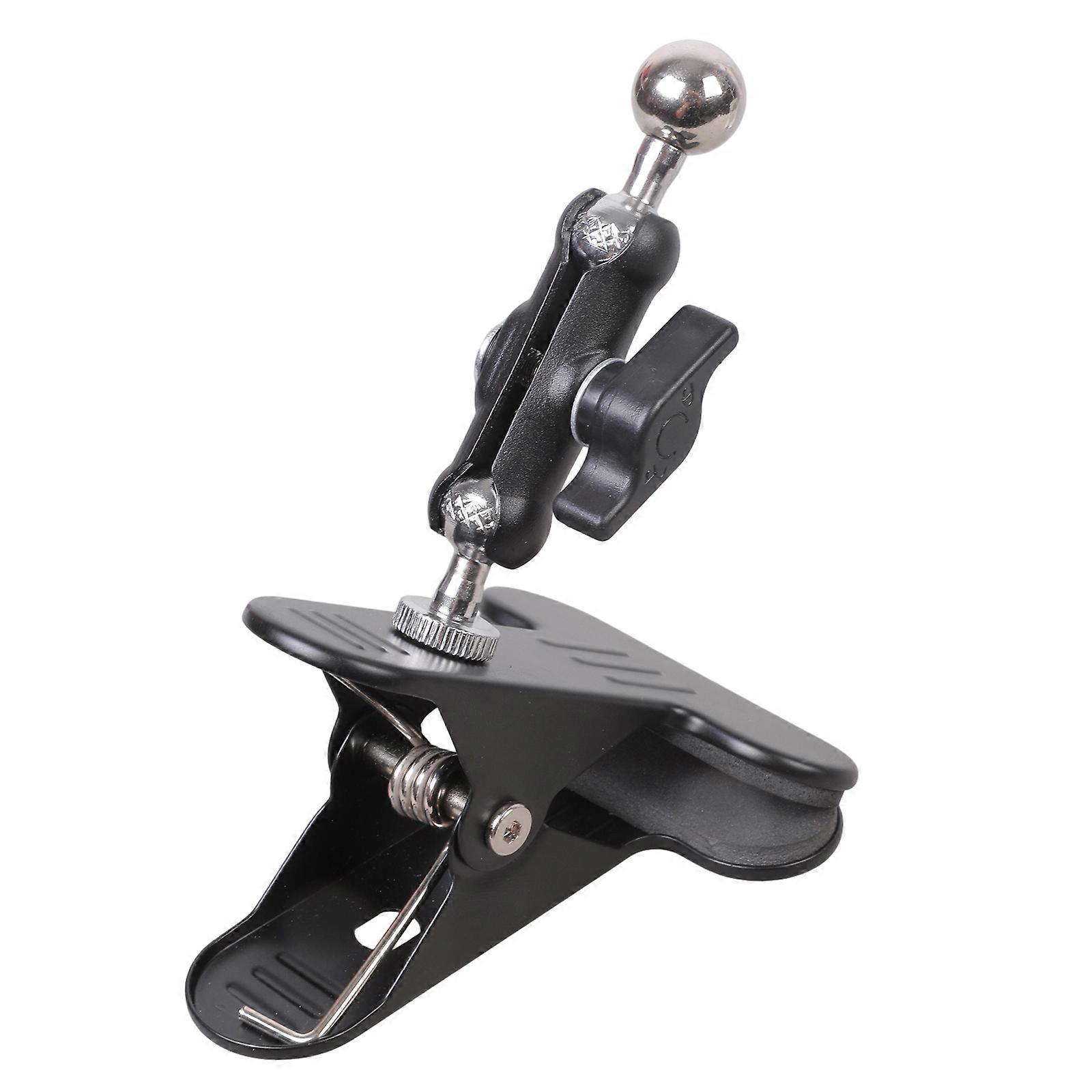 Rotatable Metal Phone Clamp with 17.4mm Ball Head Adjustable Clamping for Tablets Cameras Magnetic Mounting Systems Multicolor