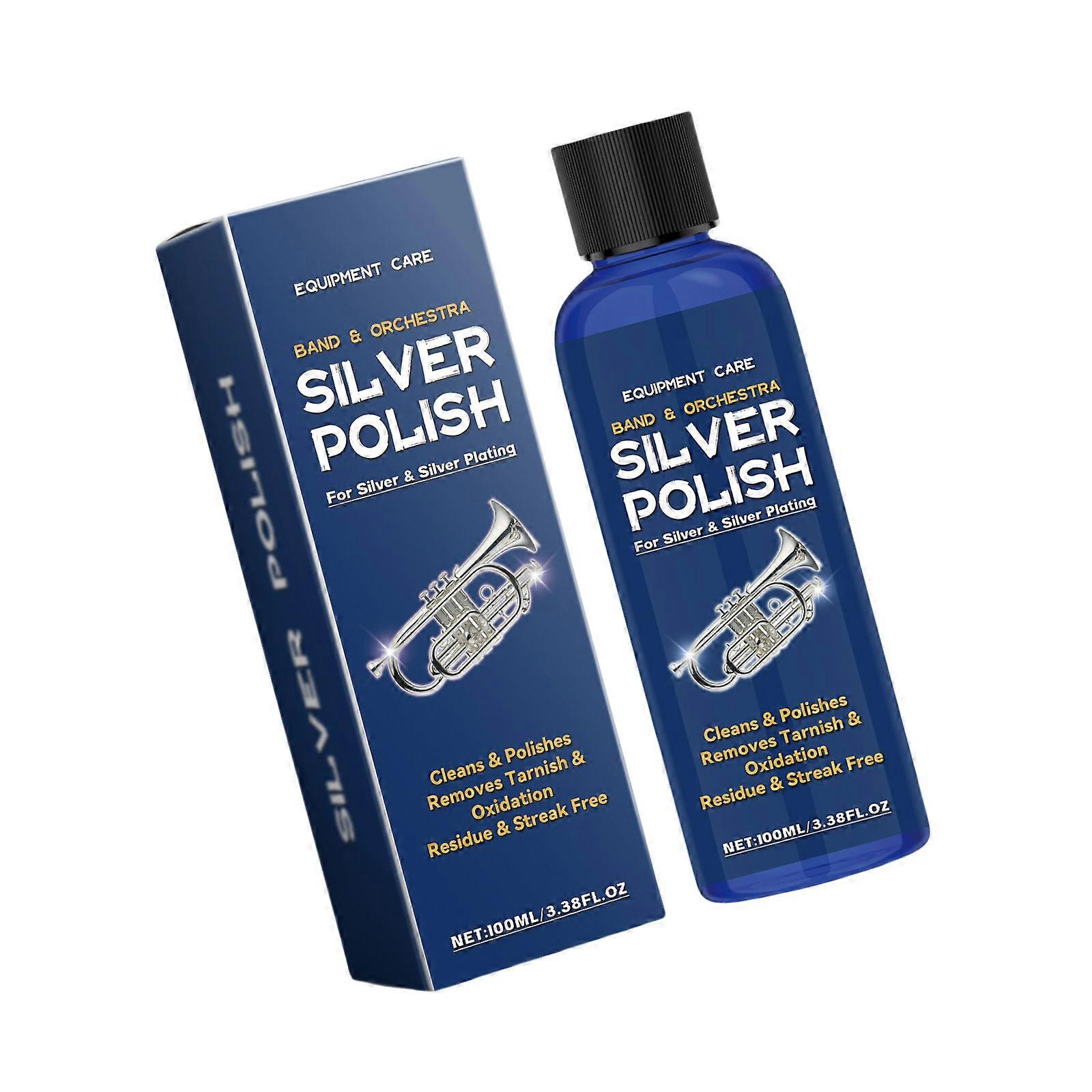 Silver Polish Night Formula 100ml for Efficient Tarnish Removal and Shine Enhancement on Silver Multicolor