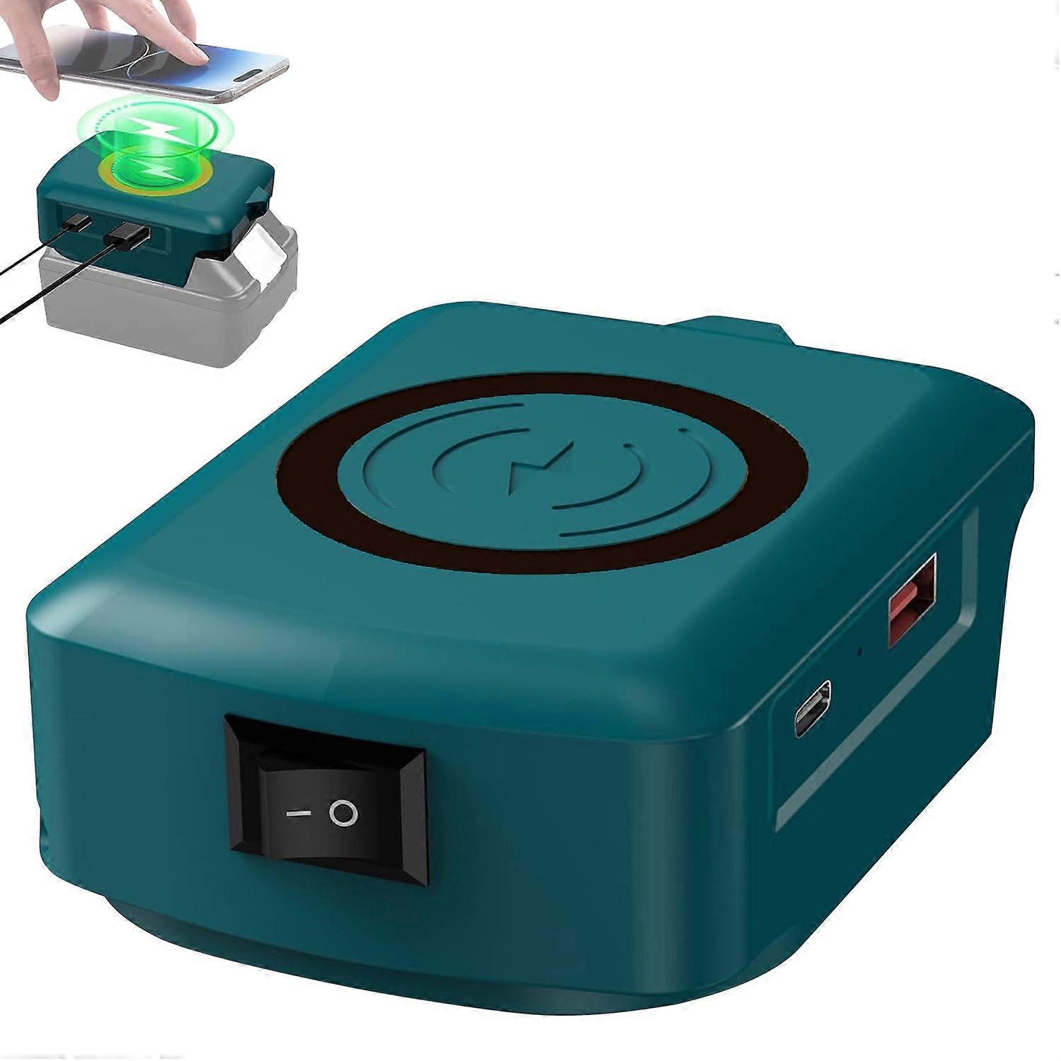 Transportable Radio Device For 18V Lie Batteries Constructed In Safety Protections And LED Indicators Multicolor