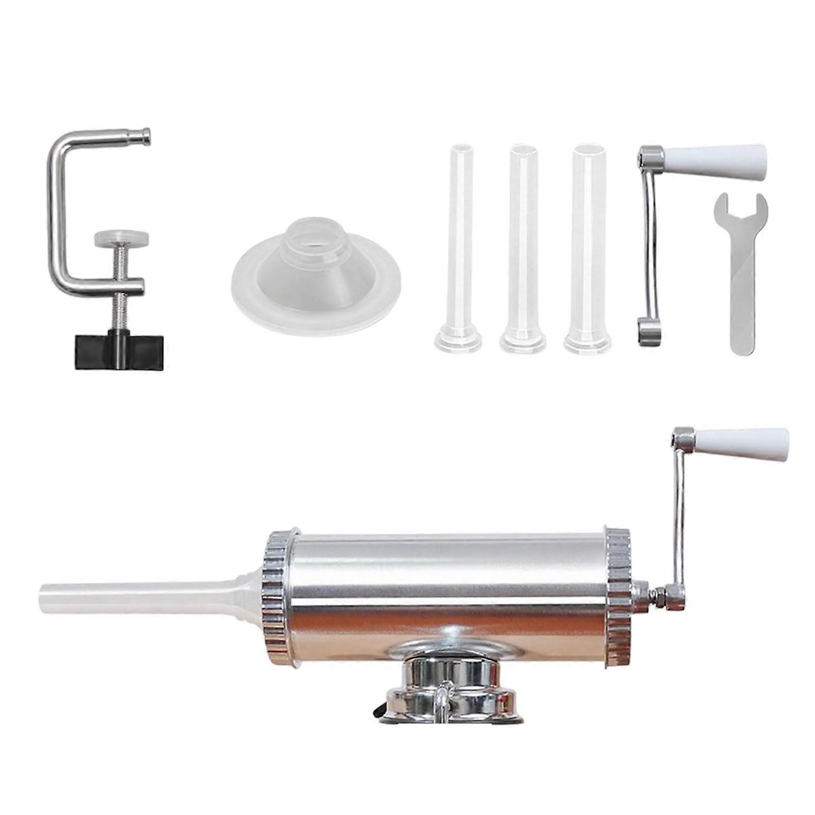 Manual Sausage Maker Machine with Quick Assembly for Fast Frankfaux furter Preparation at Home