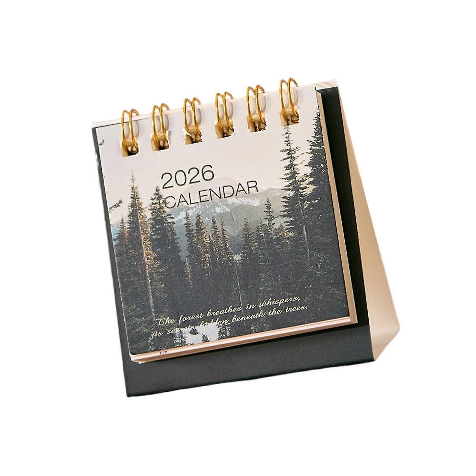 Portable 2026 Desk Calendar 19 Month Calendar Planner from 06/2025 to 12/2026 For Notes Appointment Task Plan Management Multicolor