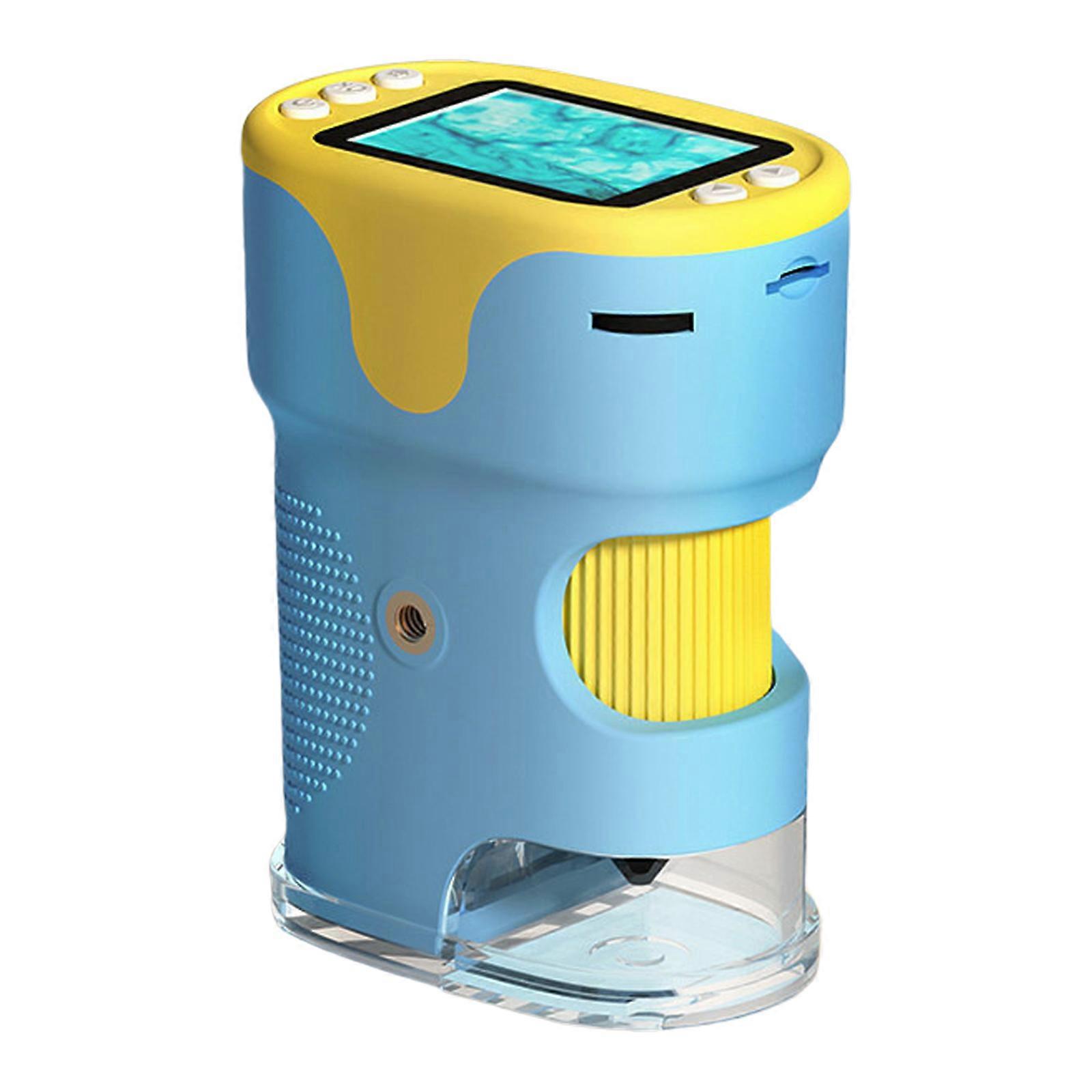 Adult Friendly Handheld Microscope with LED Lighting & Includes 32G Memory Plastic for various  Learning Environment Multicolor