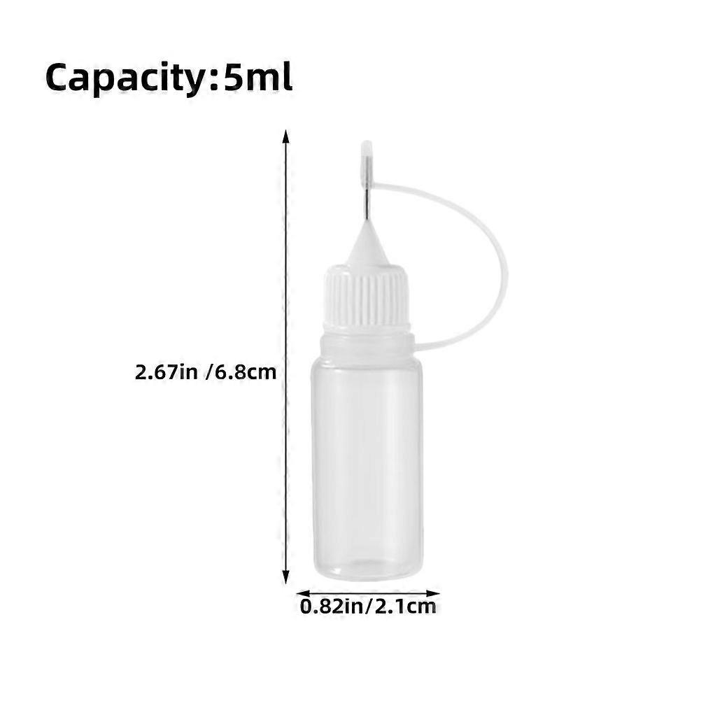 20 Pcs Tip Squeeze Bottles Glue Bottle Glue Applicators Tip Squeeze Glue Bottles 5ml