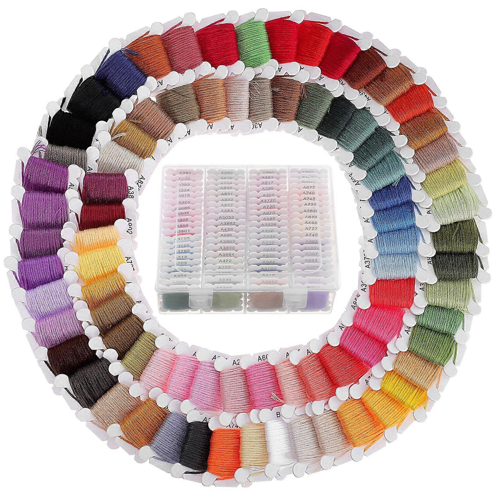 1 Box 80 Colors Embroidery Thread Yarn Thread Sewing Thread Sewing Machine Thread for DIY Sewing Use