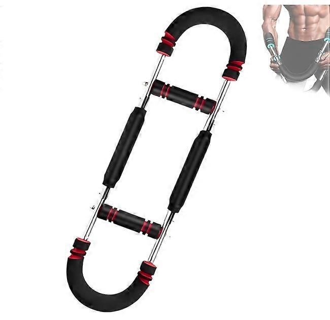 Chest Expander Arm Strength Trainer with Adjustable Resistance and Durable Spring Steel