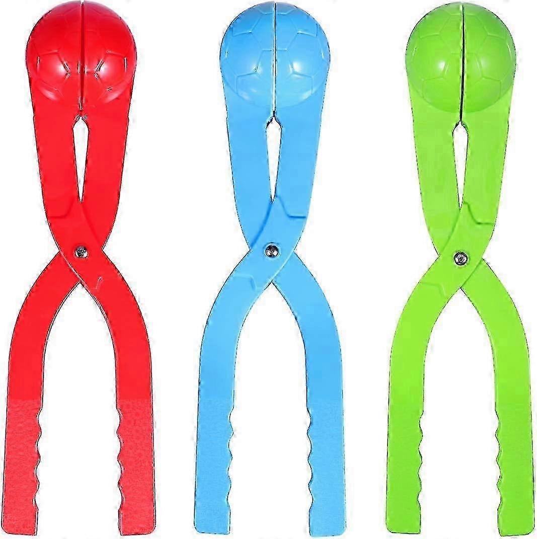 Snowball maker for winter games - 3pcs set with easy-grip handle