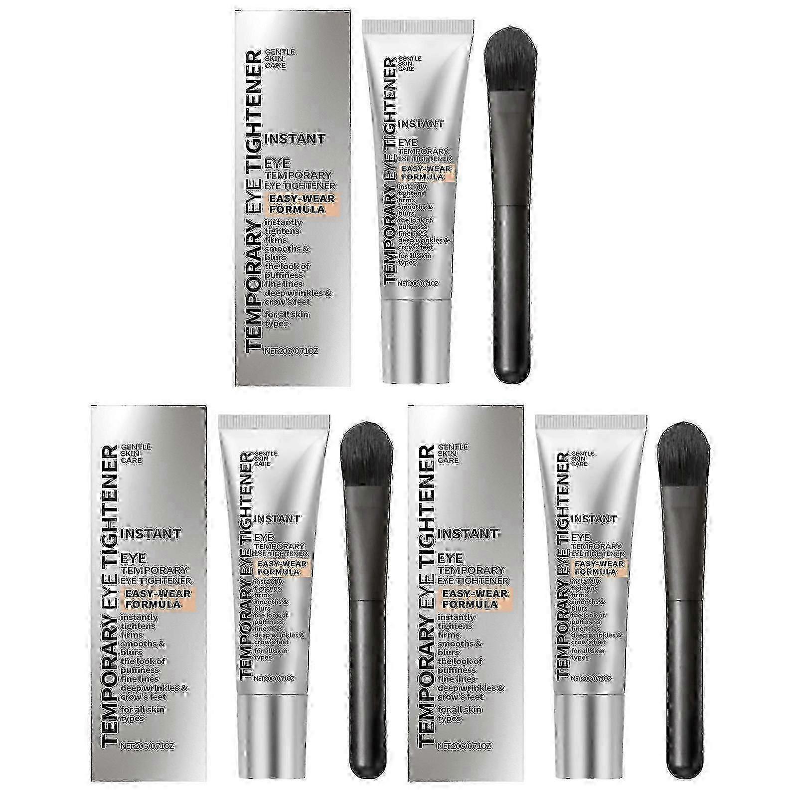 Instant eye firming agent and brush set; temporary eye firming cream to reduce eye bags, dark circles, wrinkles, and puffiness-M