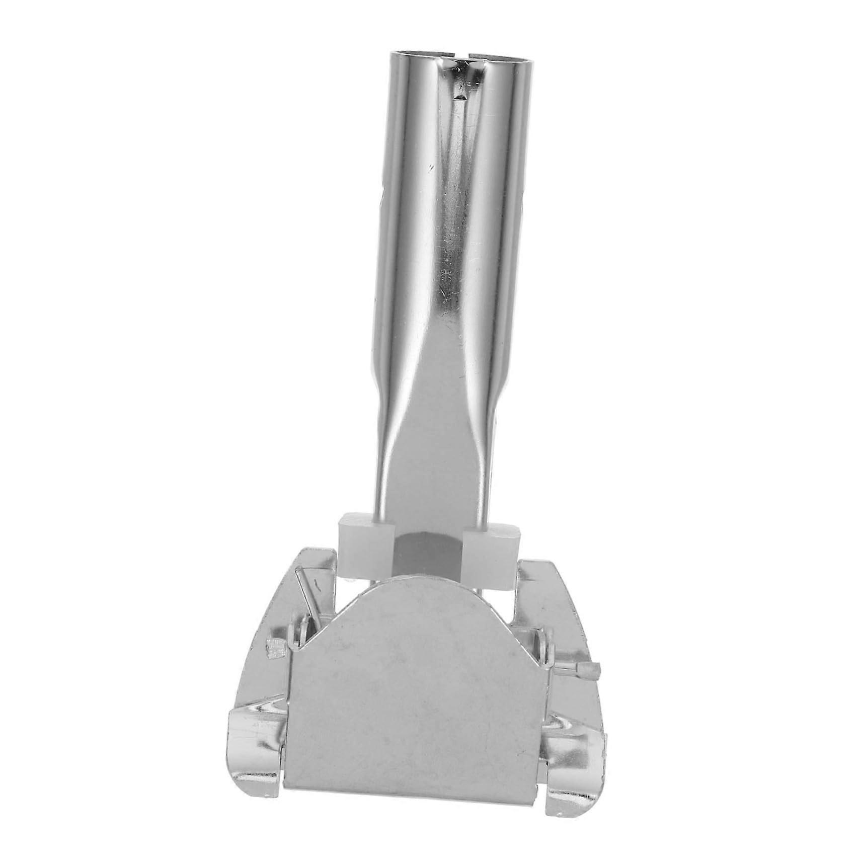 2 Pack Dust Mop Handle Adapter Clip Clamp for Secure Fit and Easy Attachment, Silver, Home & Commercial Use