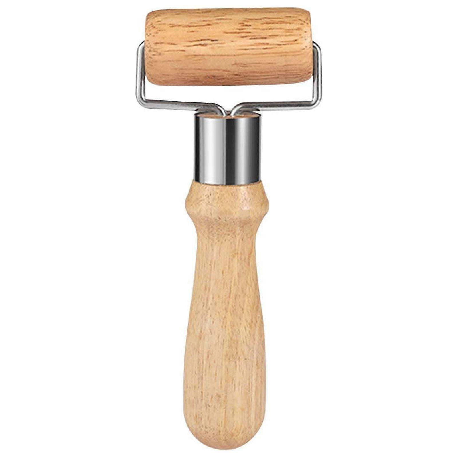 VALSEEL Single-head Wooden Rolling Pin with Rough Handle, Compatible with Kitchen Baking Tools, Effort-saving Dough Roller Rod