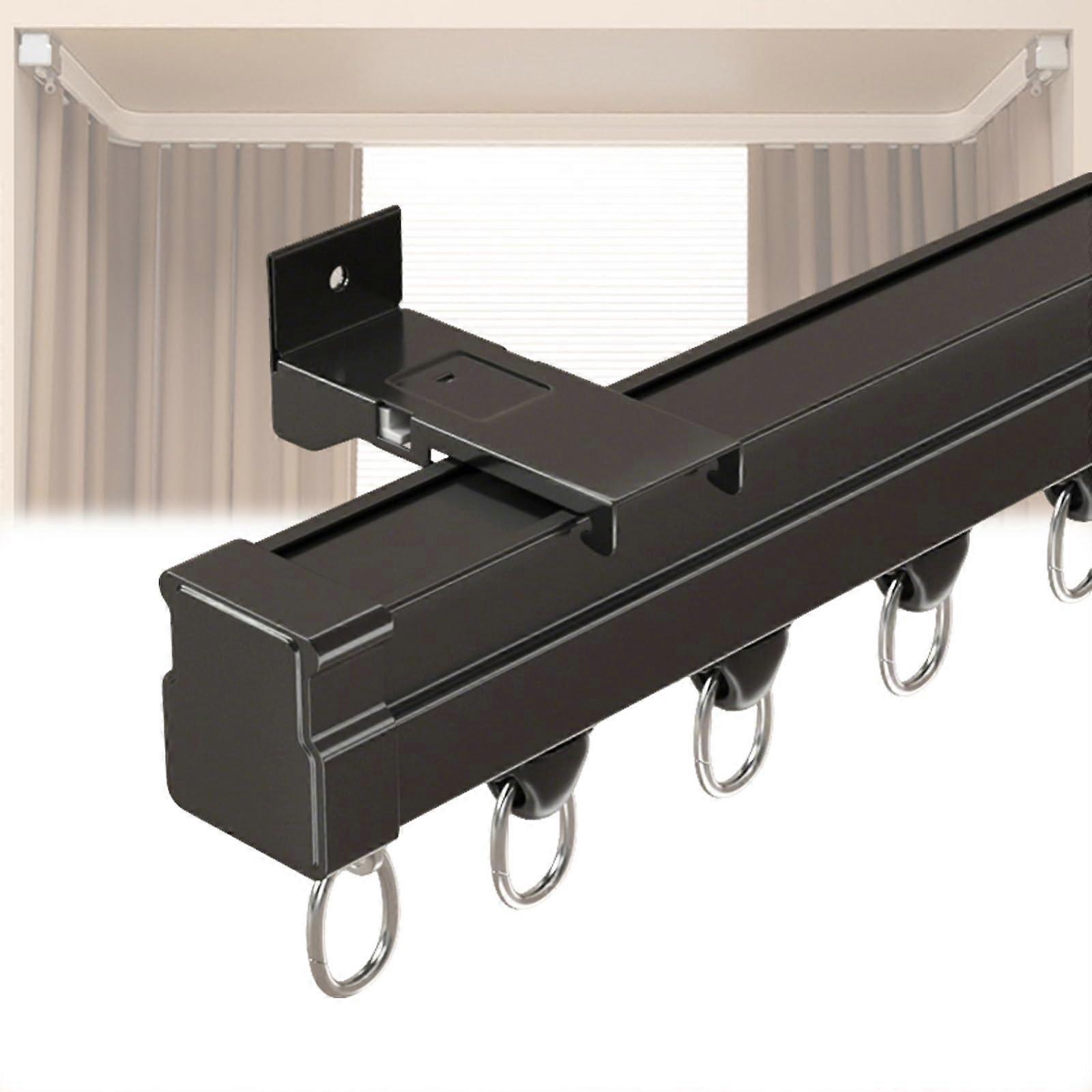 Ceiling Curtain Track, Flexible Bendable Rail for Bay Window Room Divider, 2.5m / 8.2ft