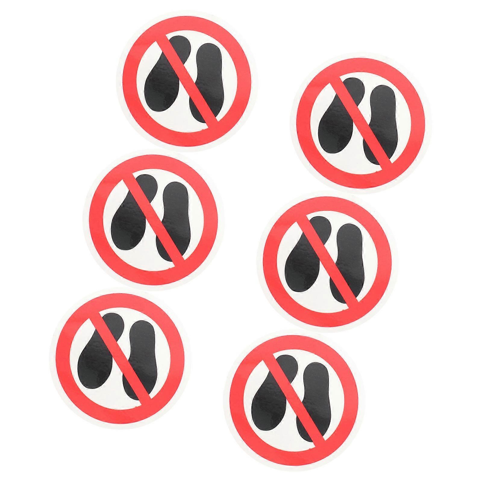 Warning Stickers Do Not Step on Sign for Safety 24Pcs Set for Decoration