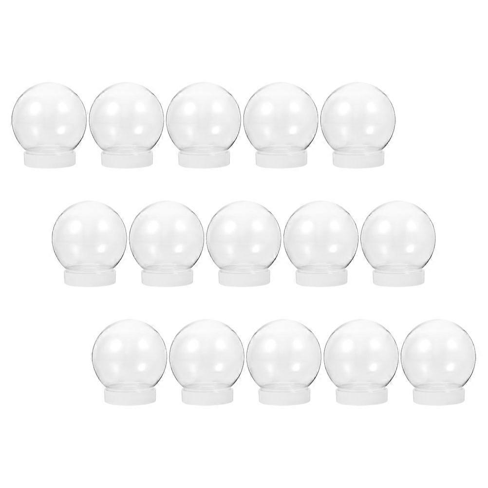 Plastic Snow Globe Snow Globe DIY Accessories for Decoration 15Pcs