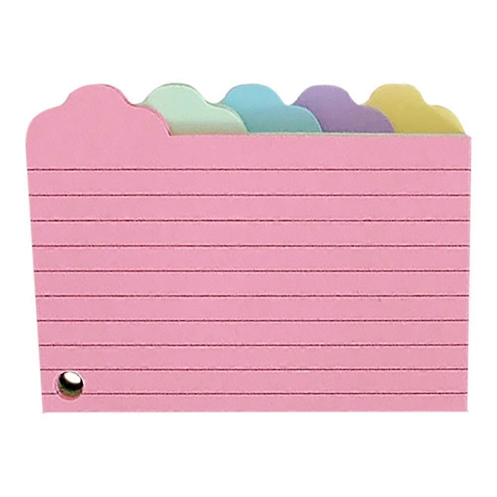 Colored Flashcards Cloud Index for Note Taking with 125 Sheets