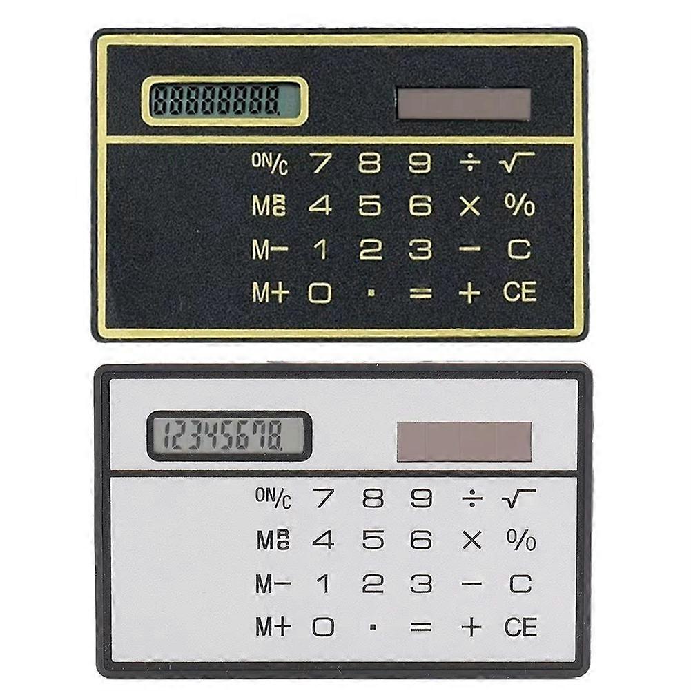 8 Digit Calculator Slim Solar Calculator with Touch Screen Credit Card Design Mini Size Portable Slim Calculator