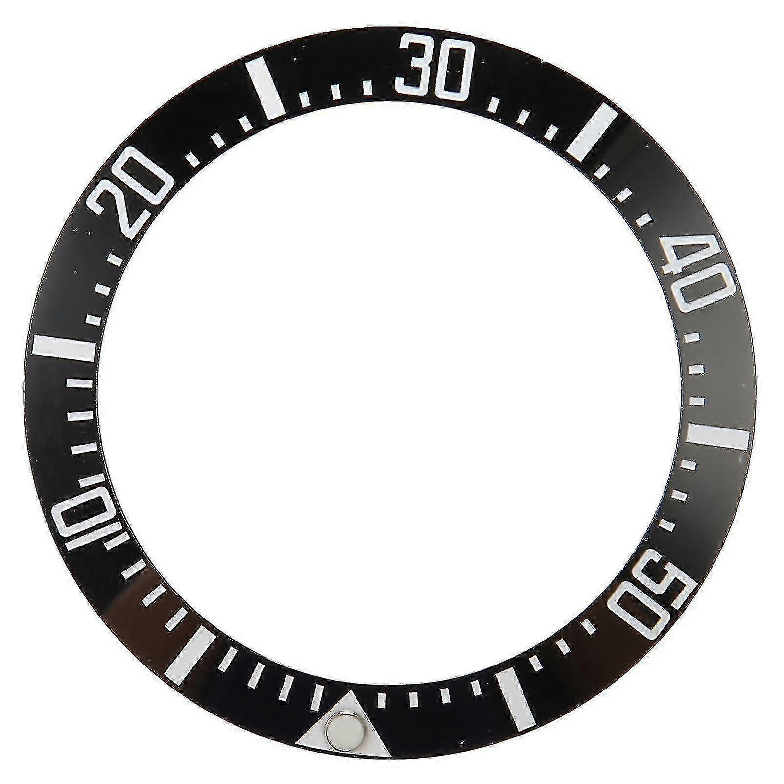 Ceramic watch bezel 40mm for Rolex Deepsea replacement, black insert with markers