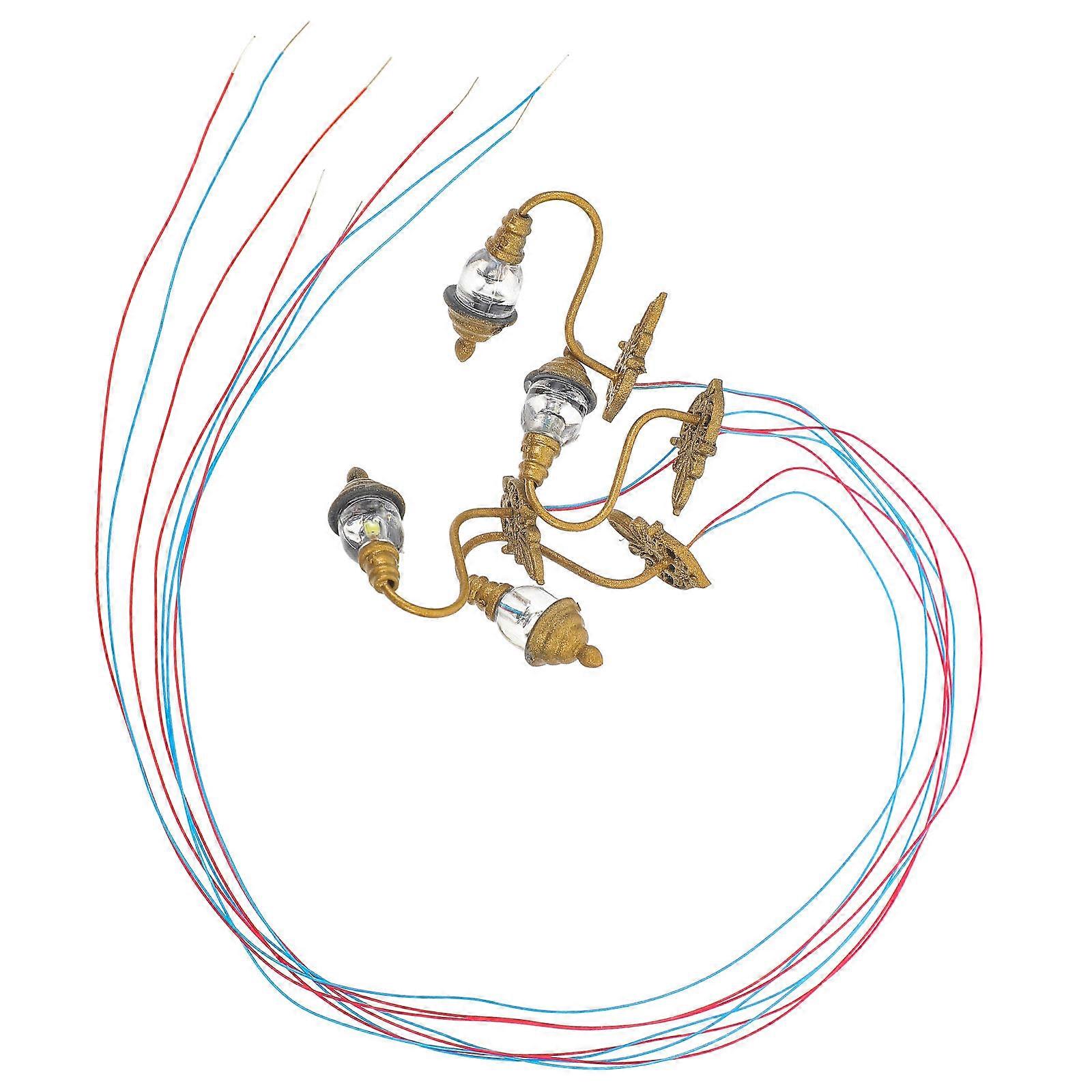 Mini Wall Lamp Luminous Wall Lamp for Sand Table Decor 12Pcs ABS