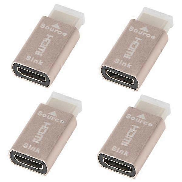 4x Lock Screen Signal Holder Kvm Hdmi2.0 Virtual Adapter Edid Ddc Dummy Plug