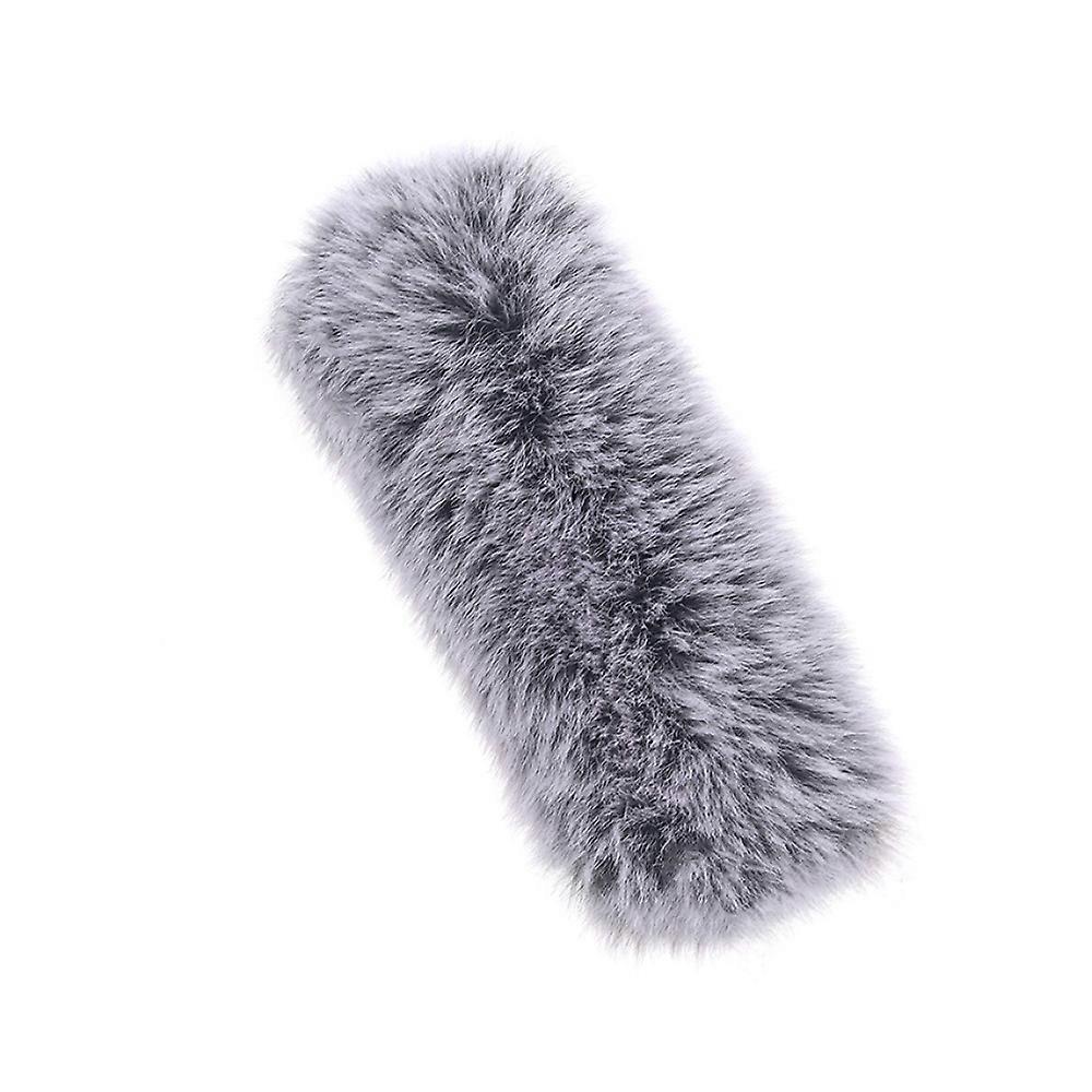 Gooseneck Microphone Windscreen Microphone Protective Cover Windproof Noise-Reducing Gray 1.5 X 3.8CM