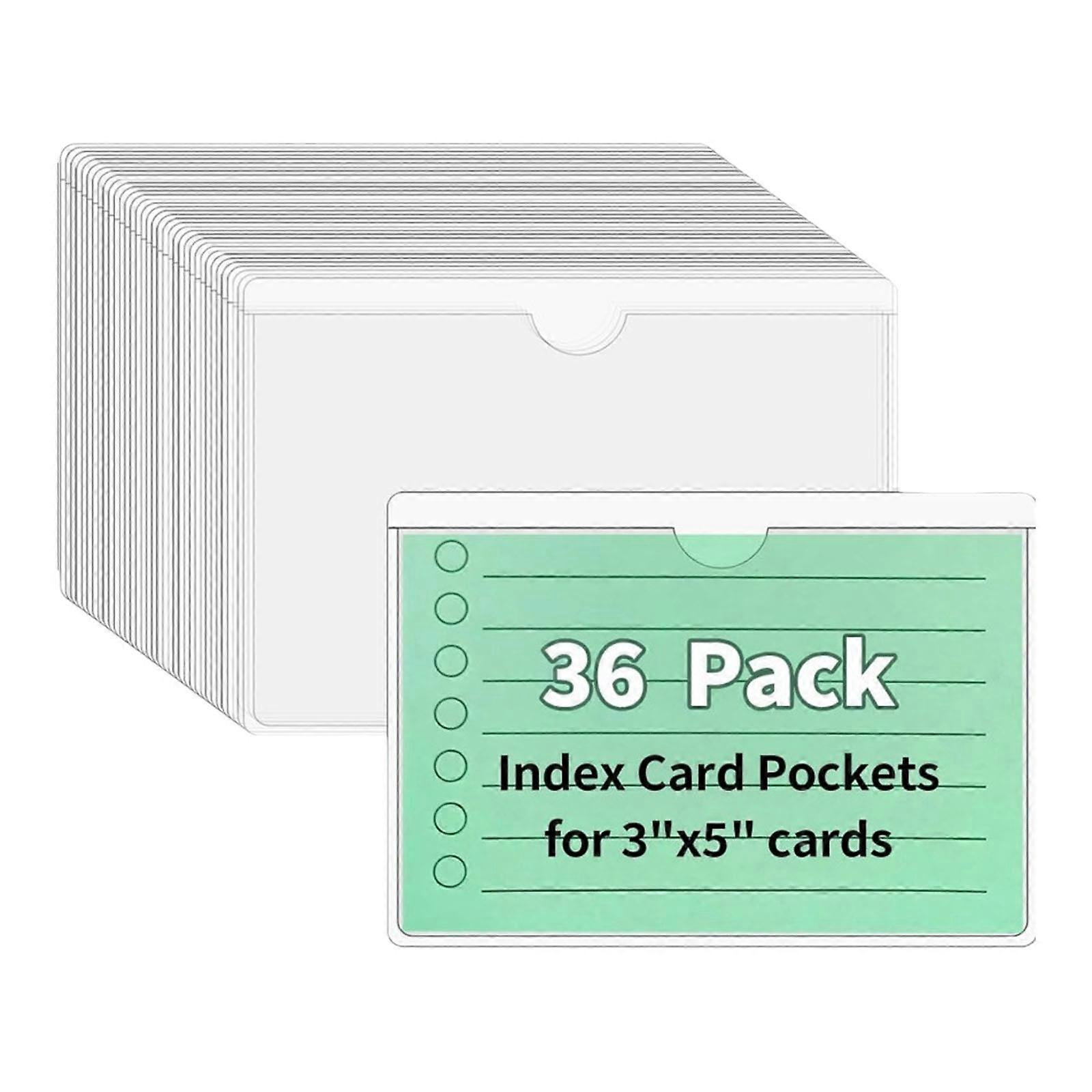 Pack of 36 Clear Adhesive Pouches Label Pockets for Office Warehouse and Home Organization with Clear Views Features  16
