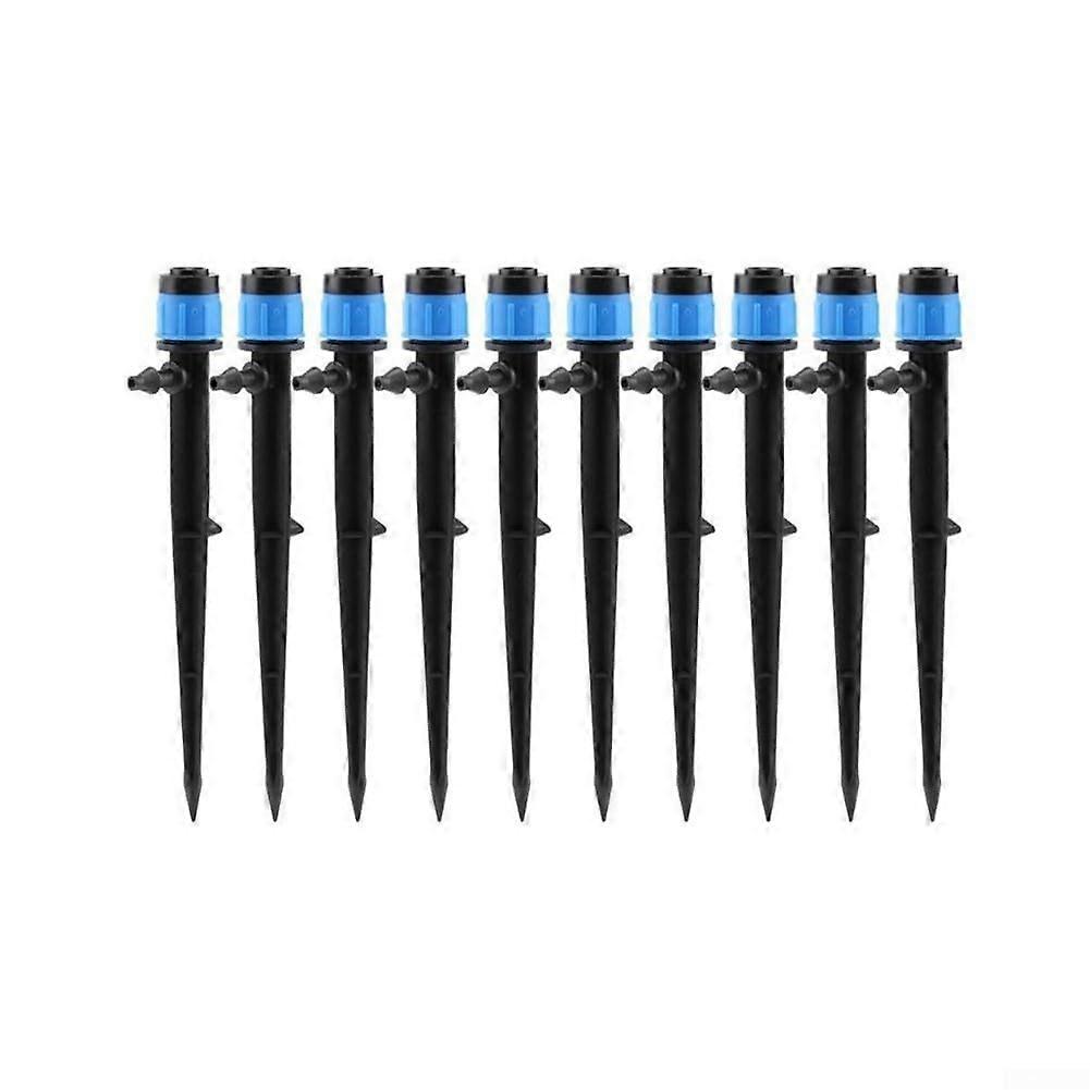10pcs 360° Adjustable Drip Irrigation Emitters for Garden Watering System, Large Area Coverage, Blue
