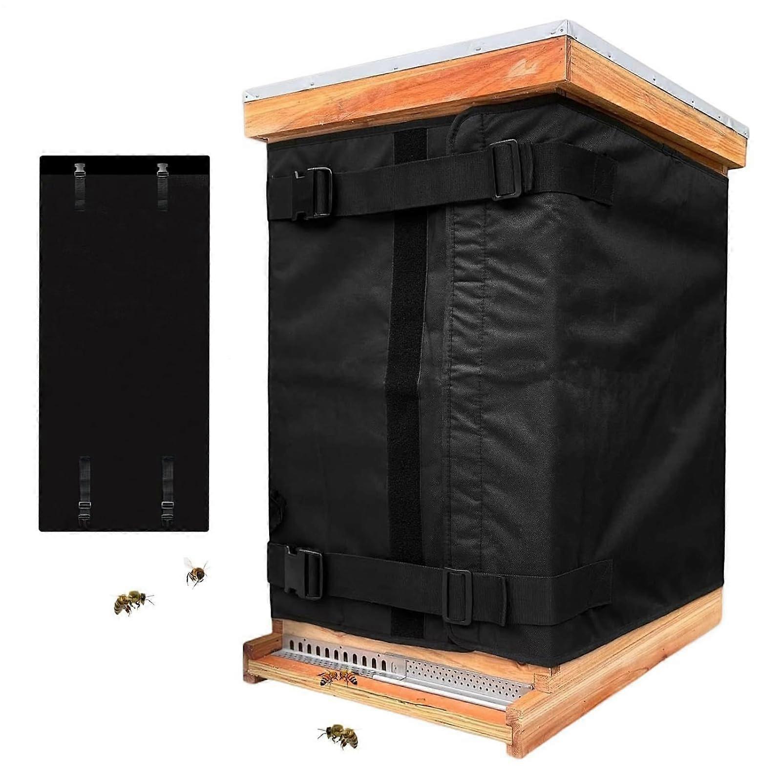 Beehive Insulation Wrap Oxford Cloth Winter Cover Waterproof Windproof Adjustable Hive Protection