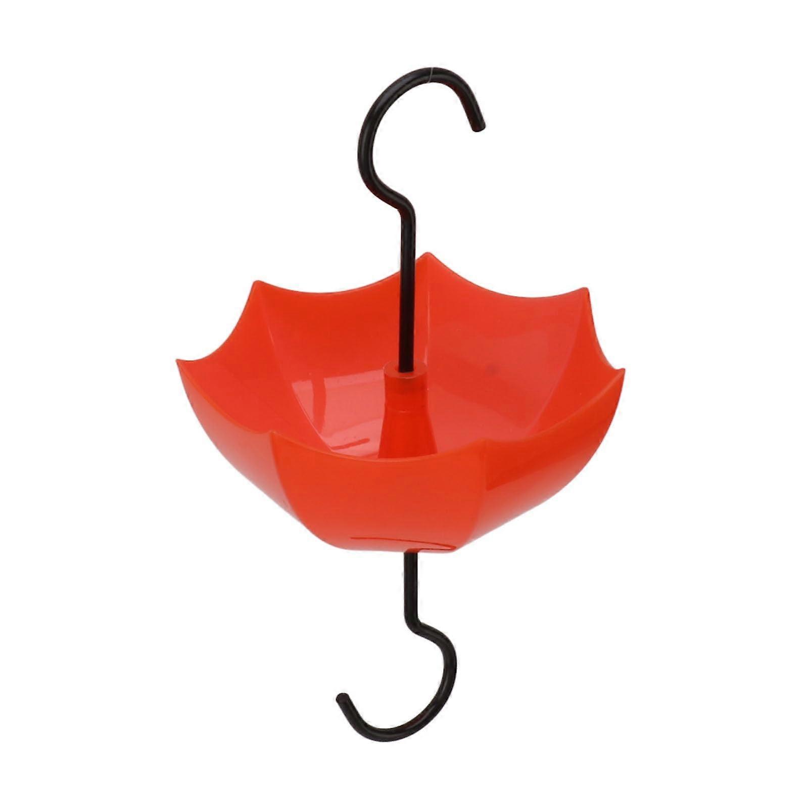 Hummingbird Feeder Moat Large Capacity Translucent Ant Guard with ABS Iron Hook 5oz Bright Red