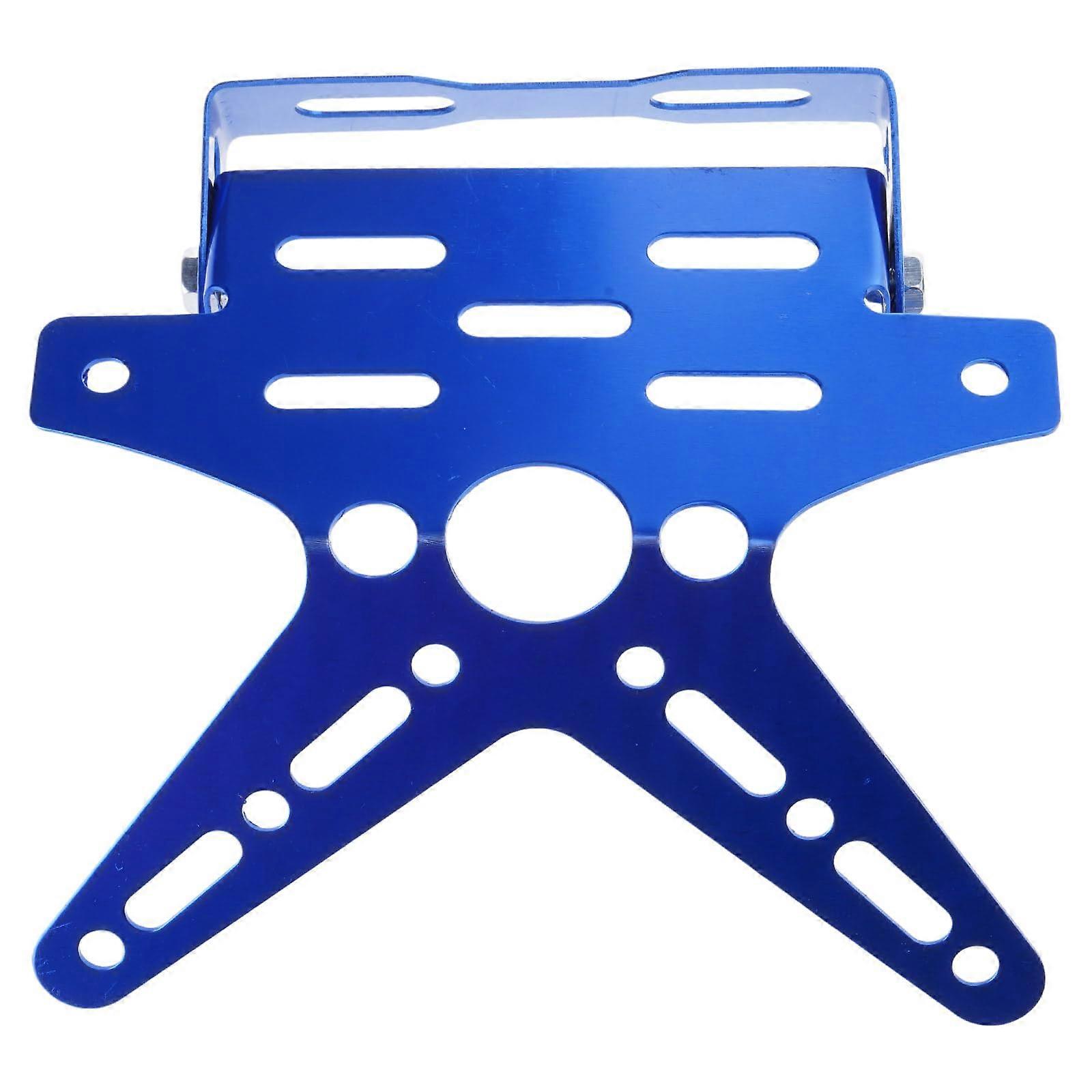 Motorcycle License Plate Bracket with Theft Protection Adjustable Aluminum Frame Mount