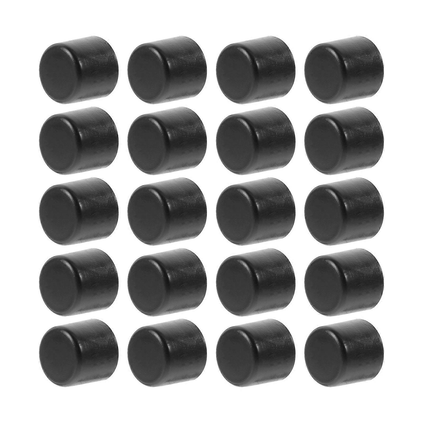 Foosball End Caps Durable Plastic Replacement Caps for 20Pcs